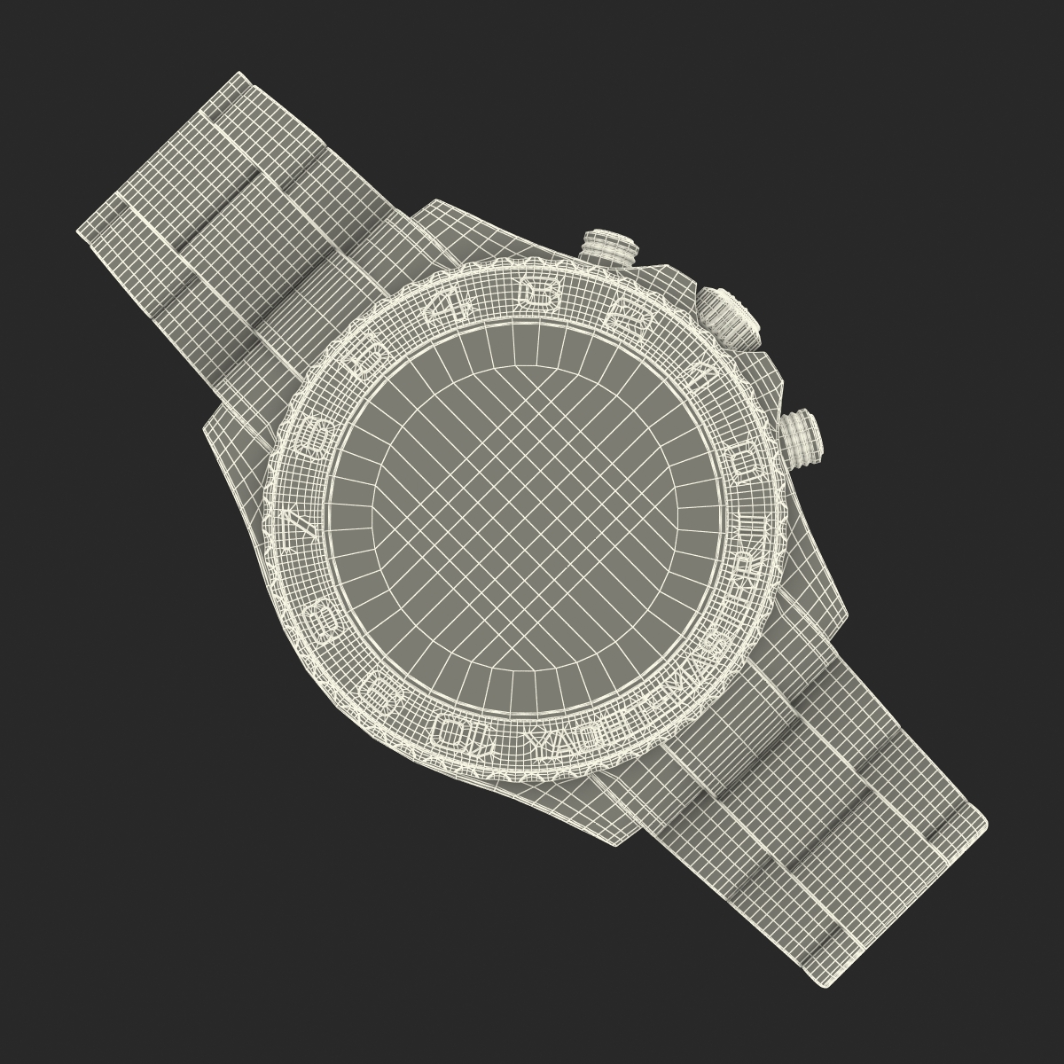 Rolex Yachtmaster II Platinum 3D model