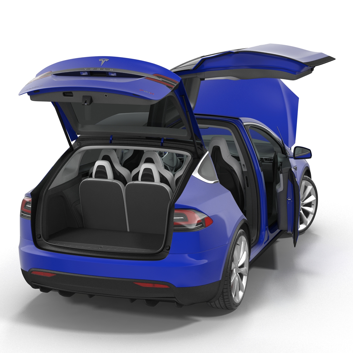 3D Tesla Model X model