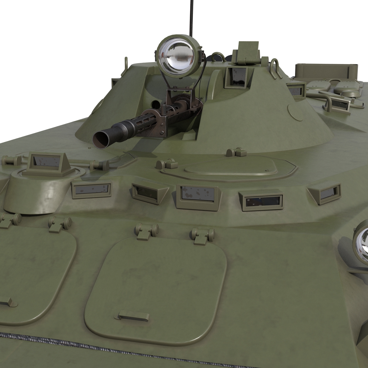 3D Amphibious Armoured Personnel Carrier BTR 80 Rigged