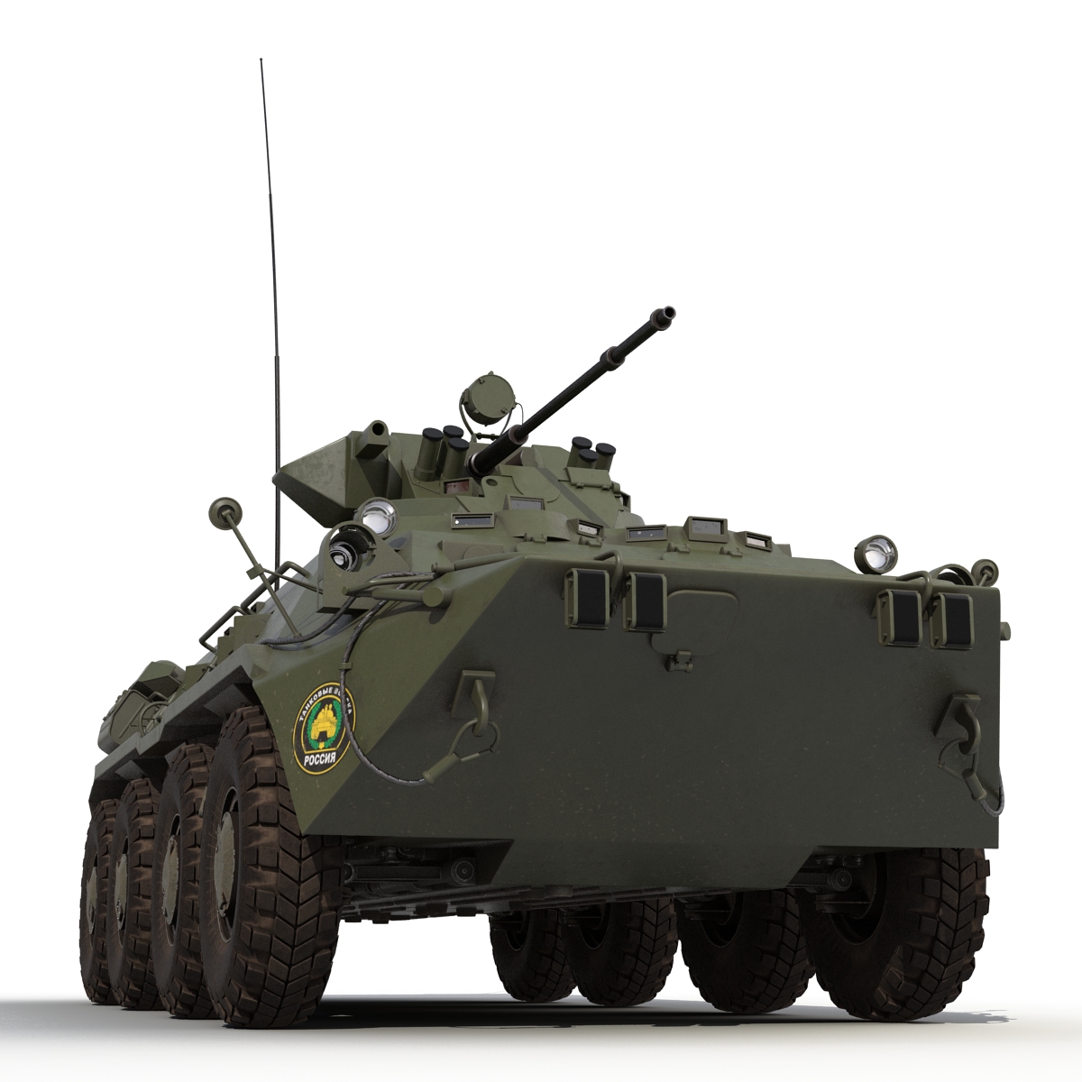 3D model Amphibious Armoured Personnel Carrier BTR 80A