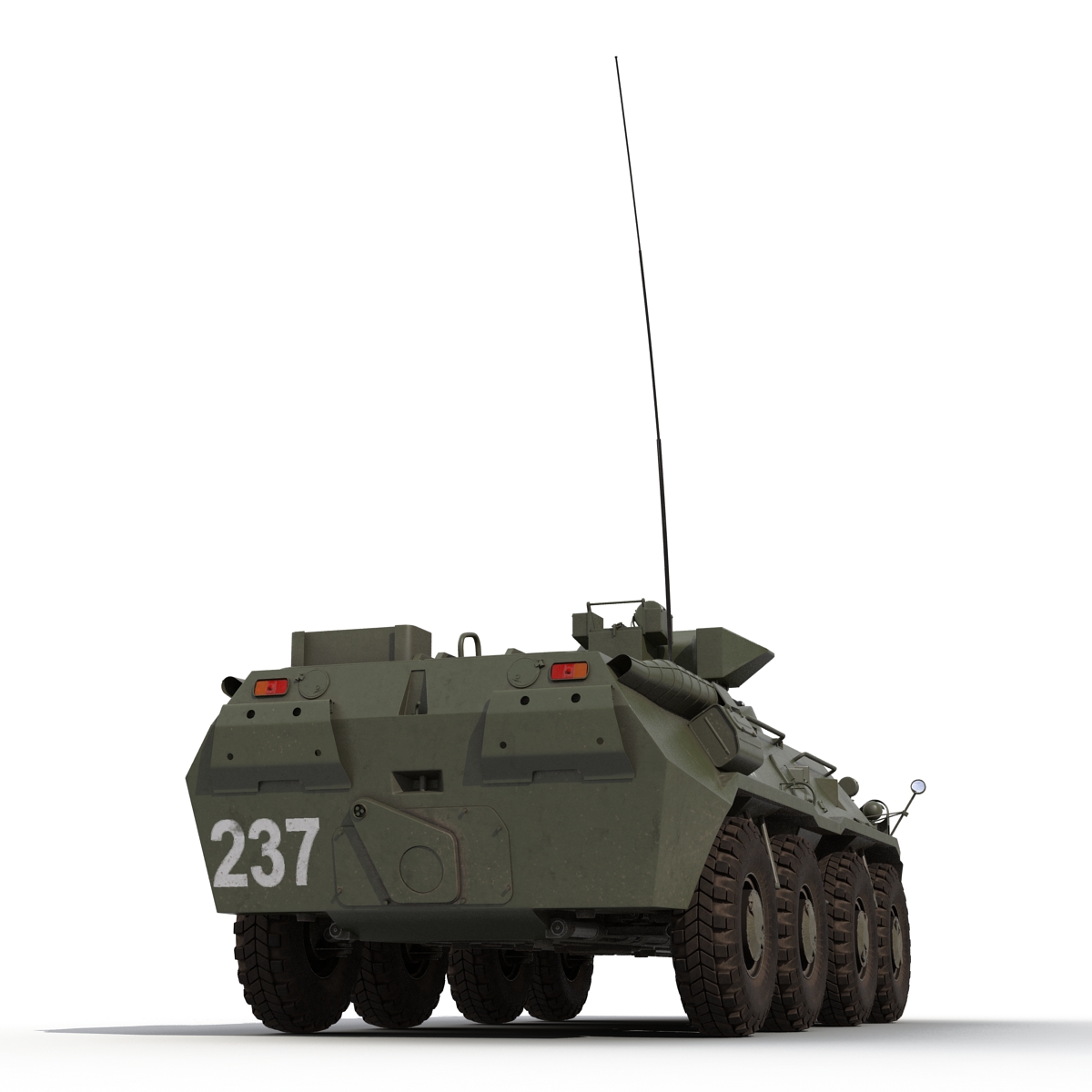 3D model Amphibious Armoured Personnel Carrier BTR 80A