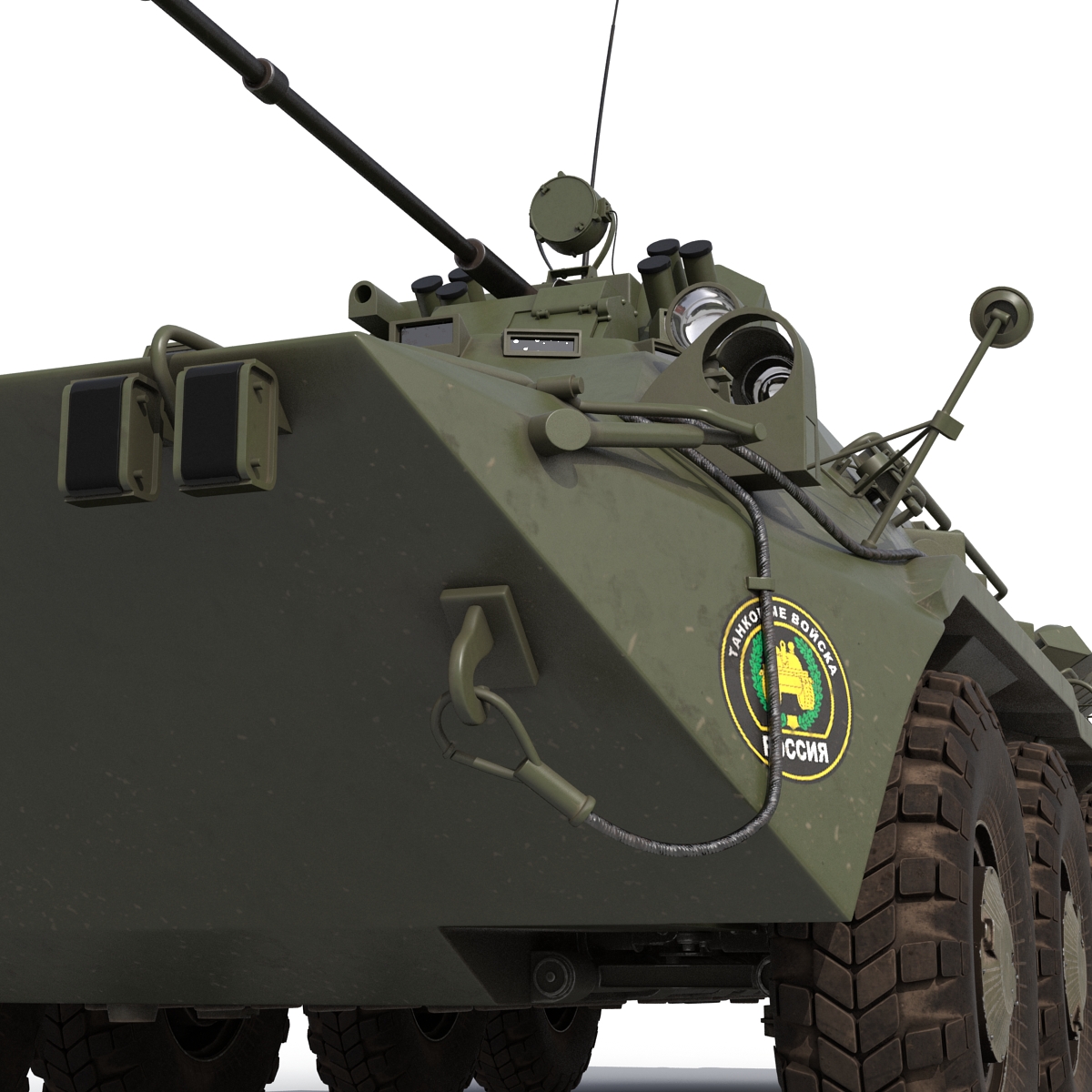 3D model Amphibious Armoured Personnel Carrier BTR 80A