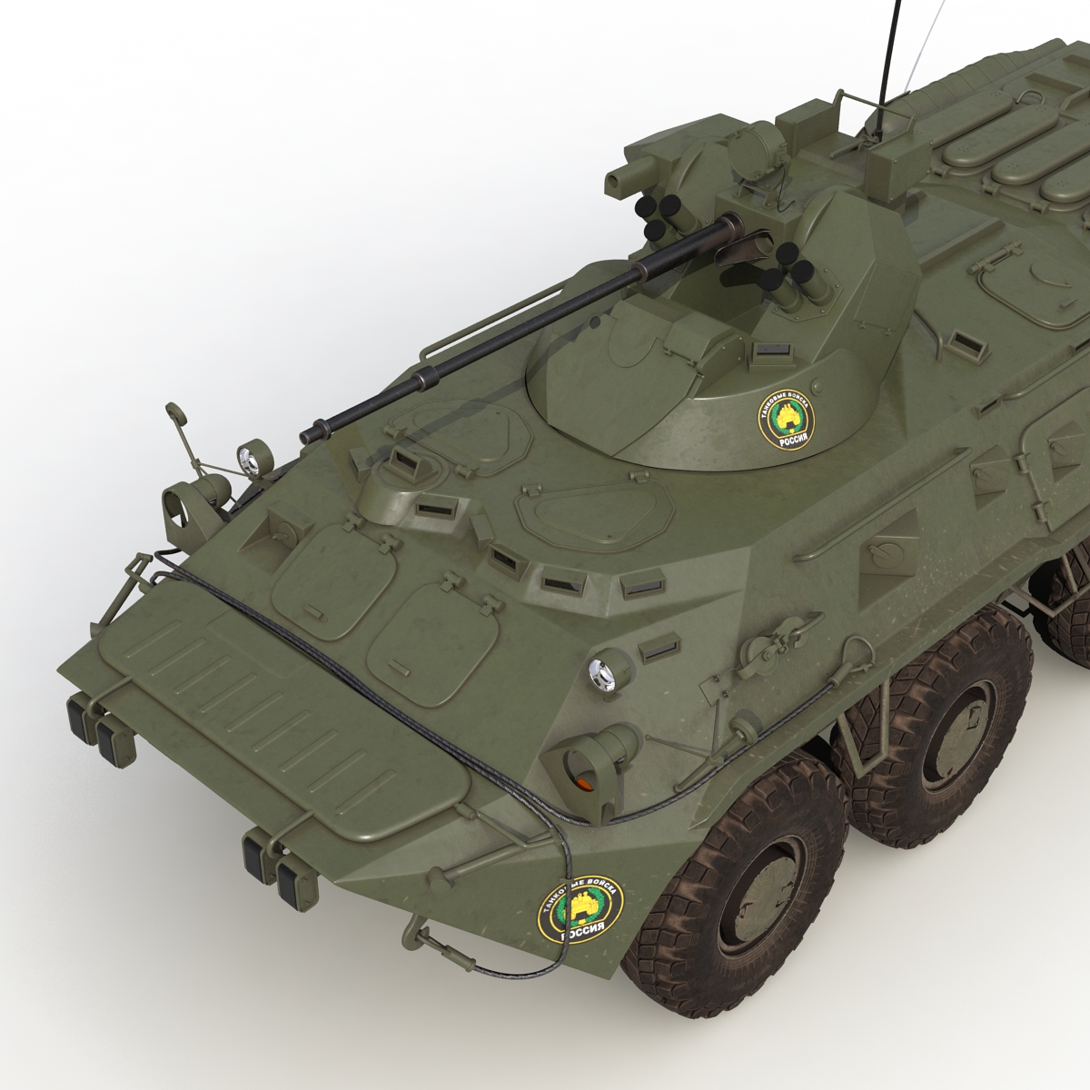 3D model Amphibious Armoured Personnel Carrier BTR 80A