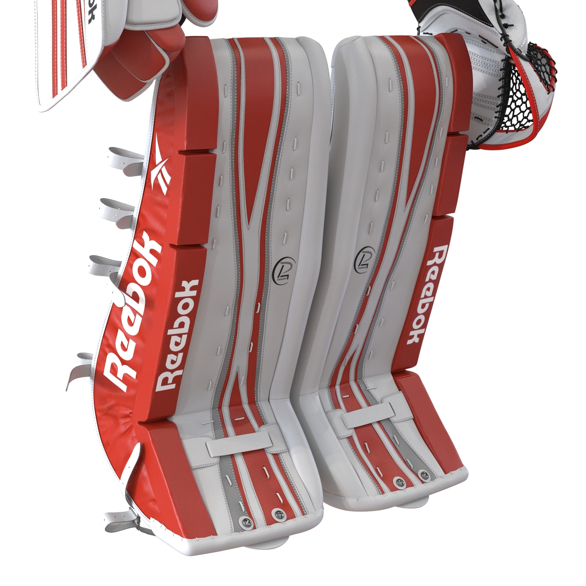 Hockey Goalie Protection Kit Red 3D