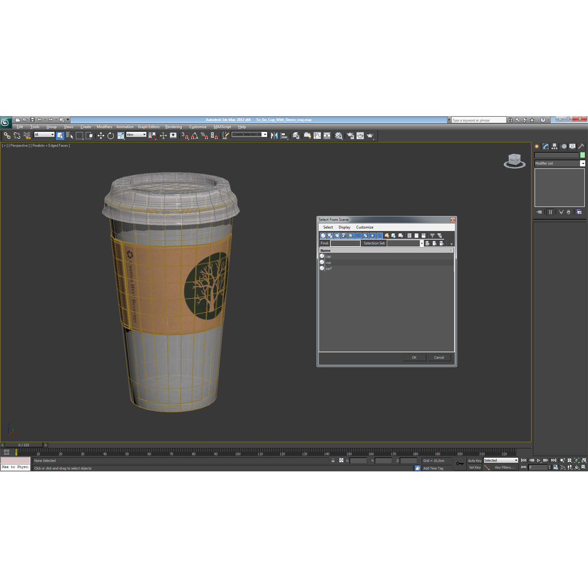 3D To Go Cup With Sleeve