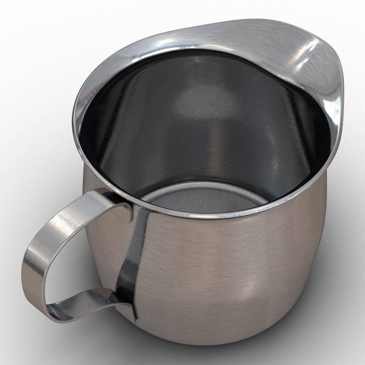 3D Pitcher Creamer Steel 2 model