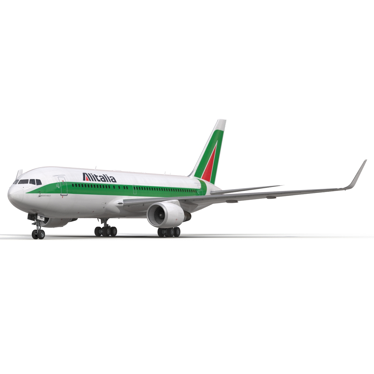 3D model Boeing 767-200ER Alitalia