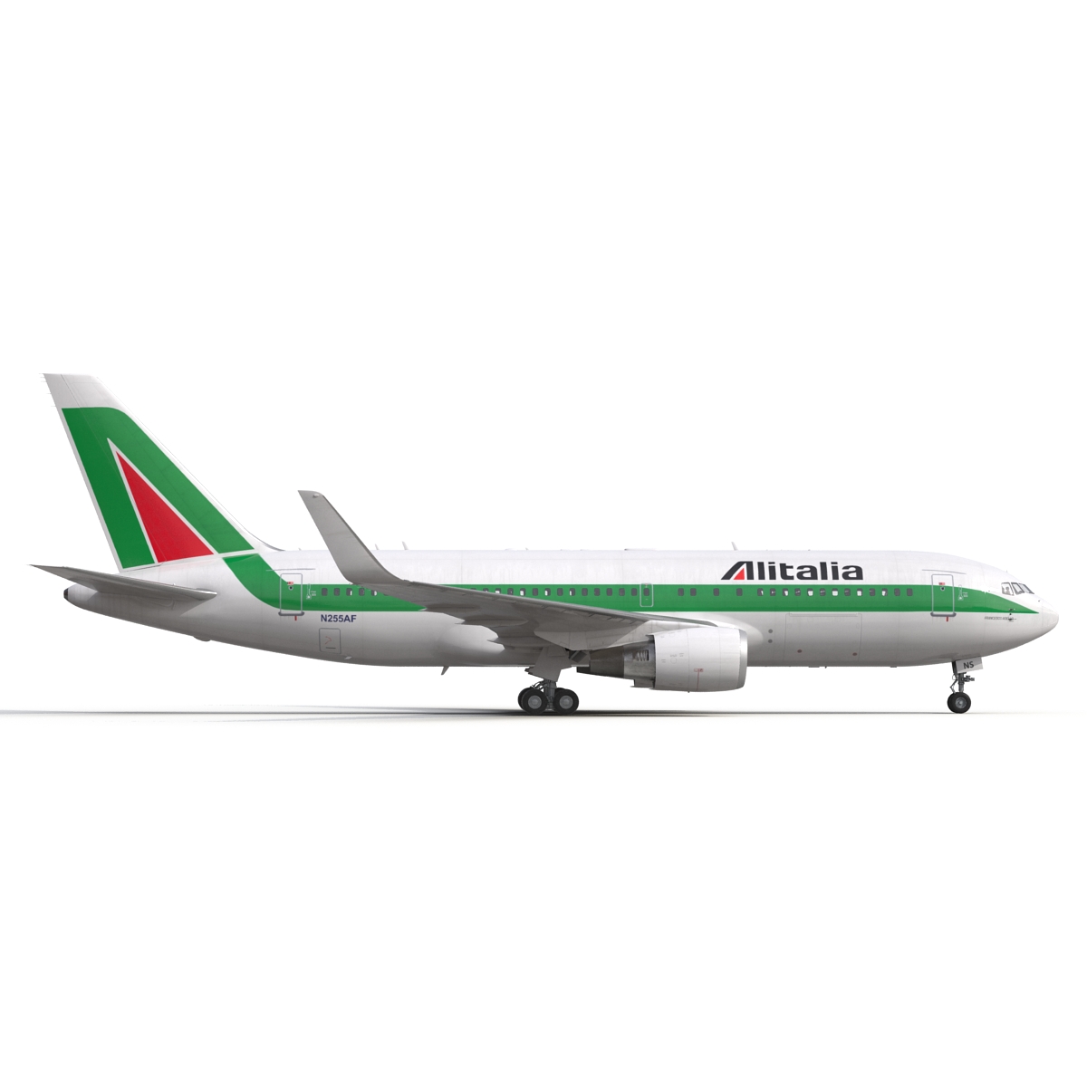 Boeing 767-200ER Alitalia Rigged 3D