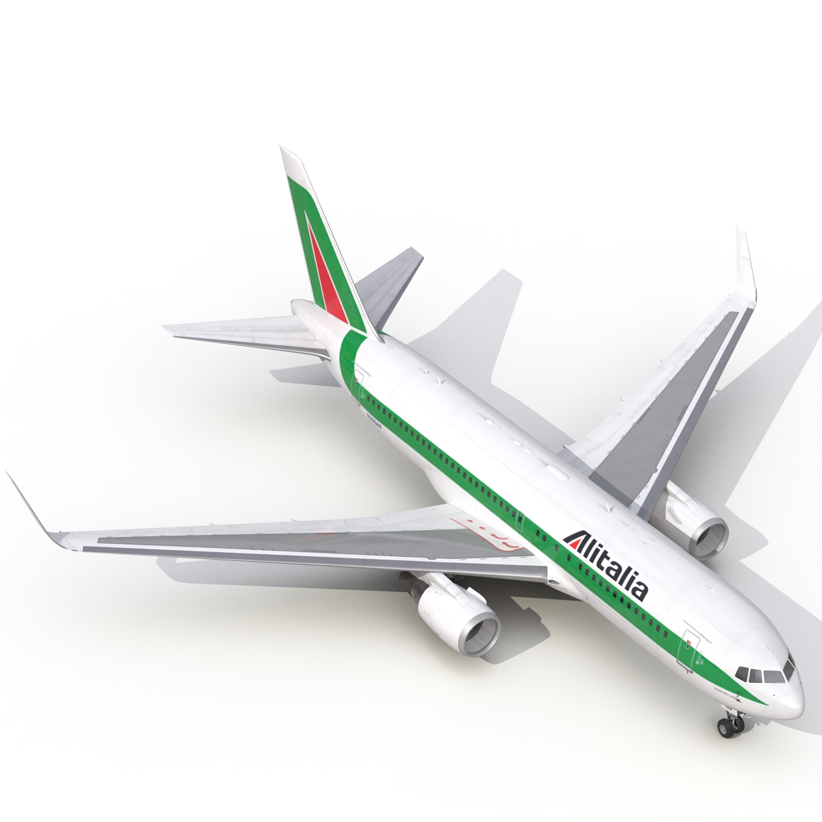 Boeing 767-200ER Alitalia Rigged 3D