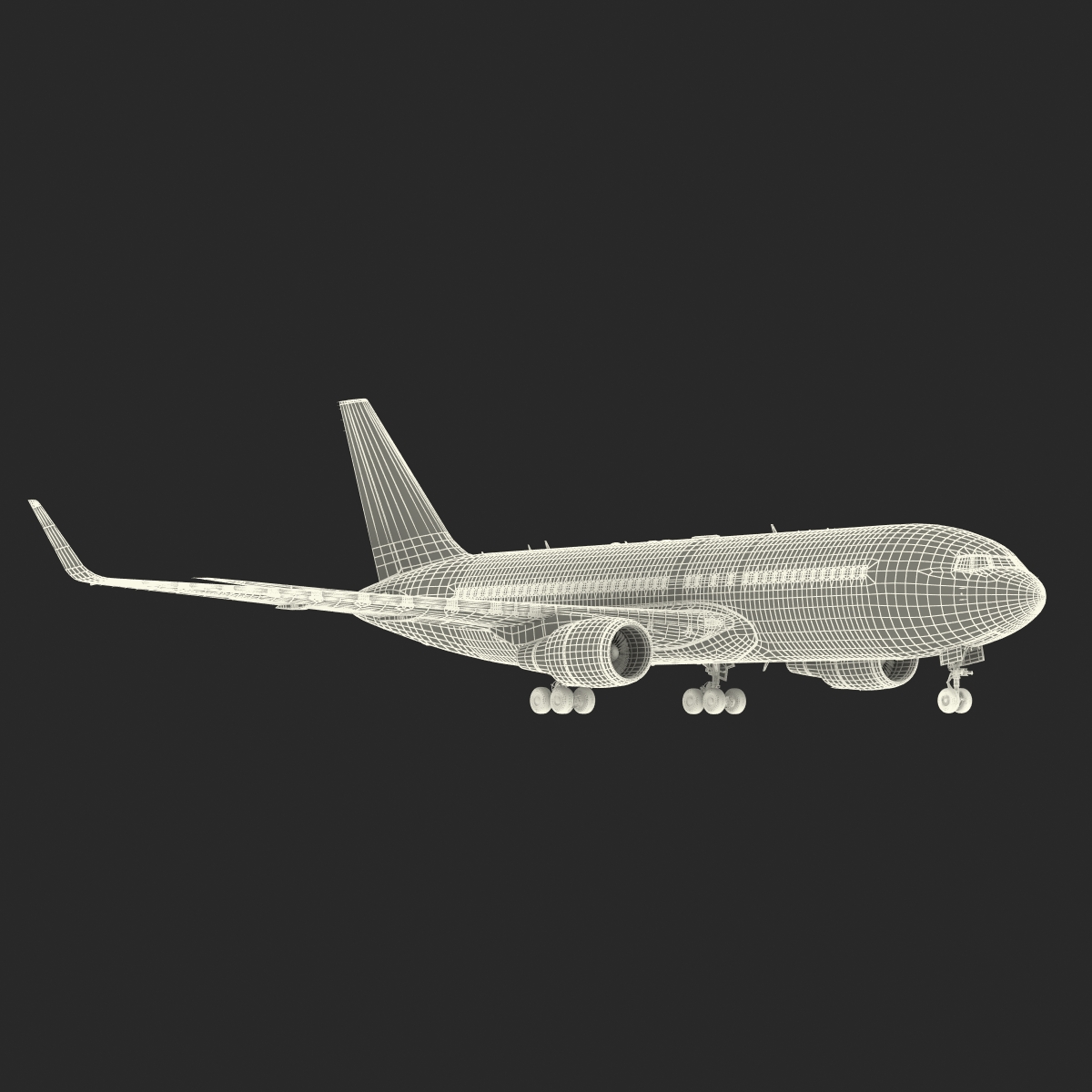 Boeing 767-200ER Alitalia Rigged 3D