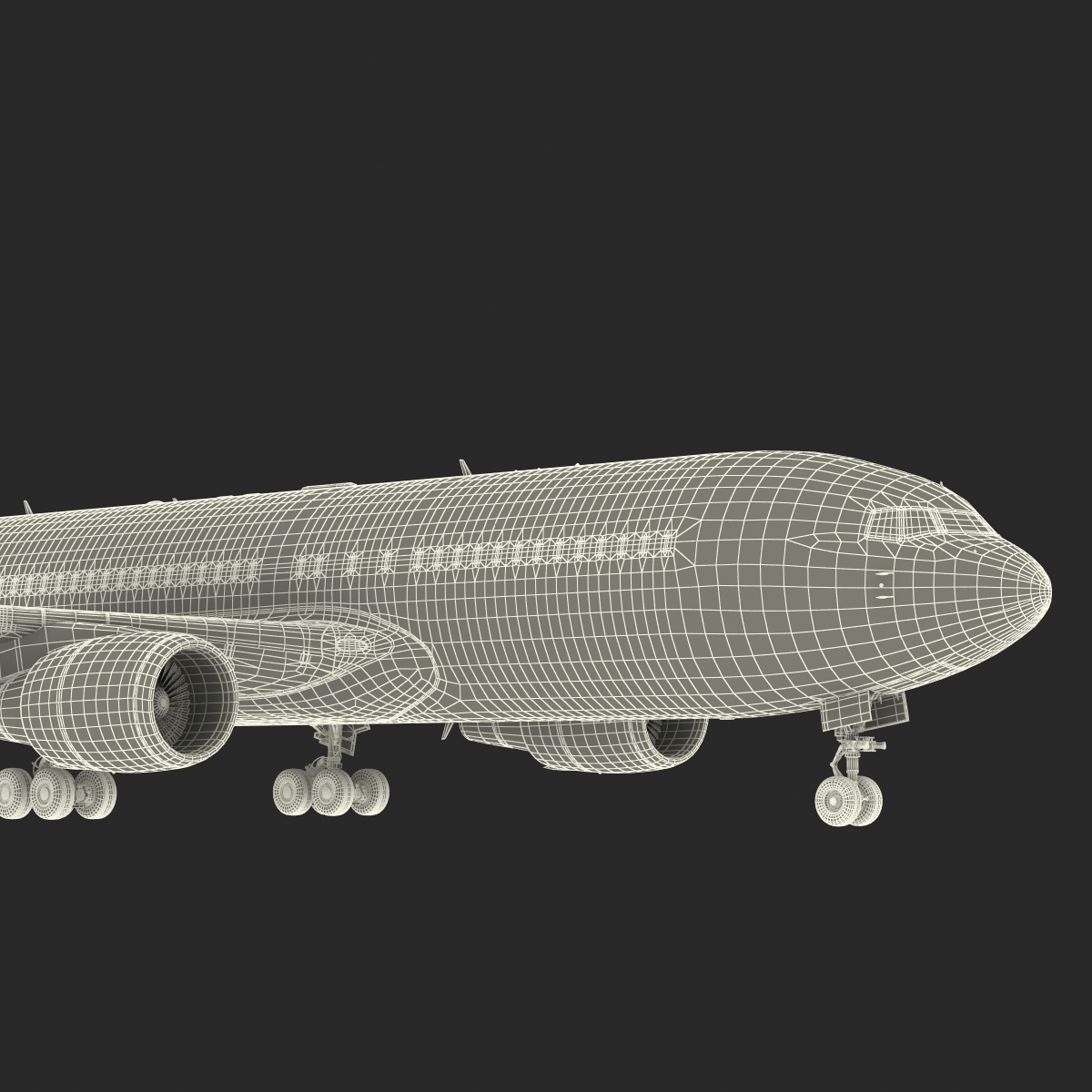 Boeing 767-200ER Alitalia Rigged 3D