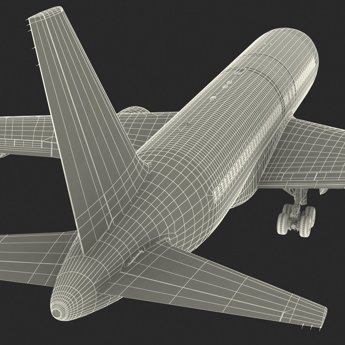 Boeing 767-200ER Alitalia Rigged 3D