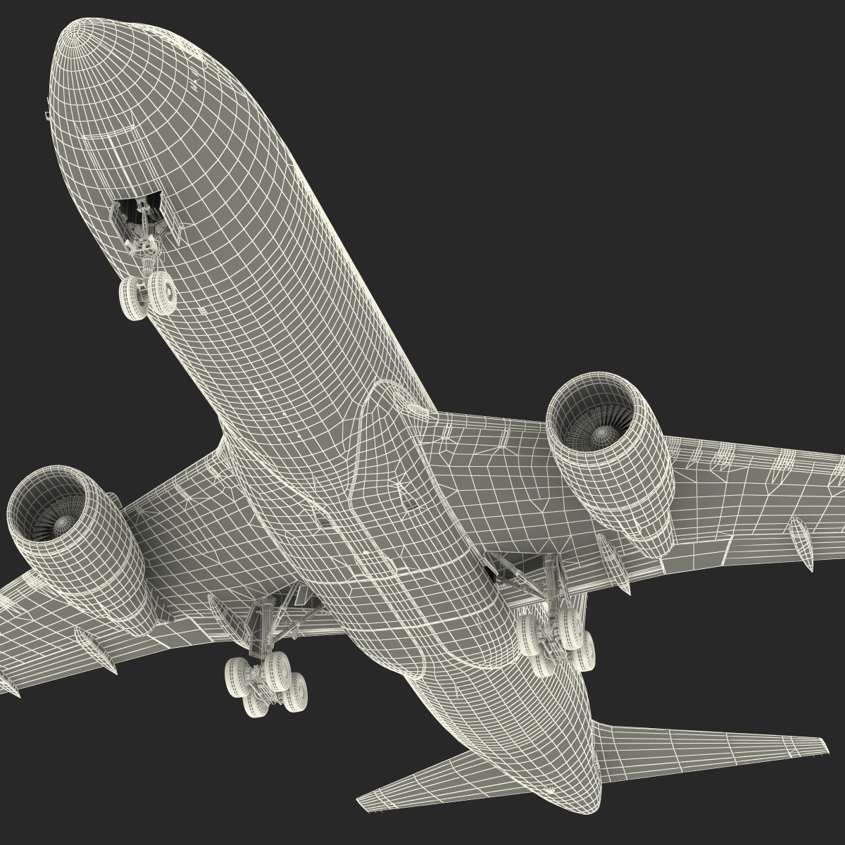 Boeing 767-200ER Alitalia Rigged 3D