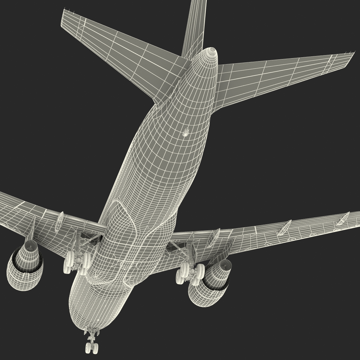 Boeing 767-200ER Alitalia Rigged 3D