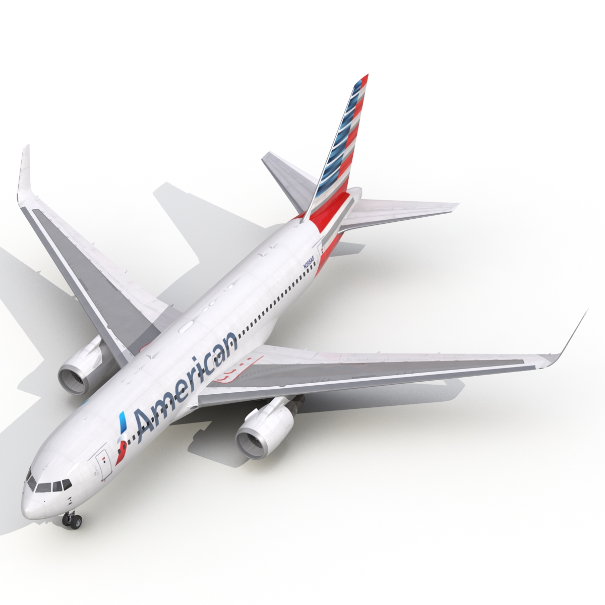 Boeing 767 200ER American Airlines 3D model