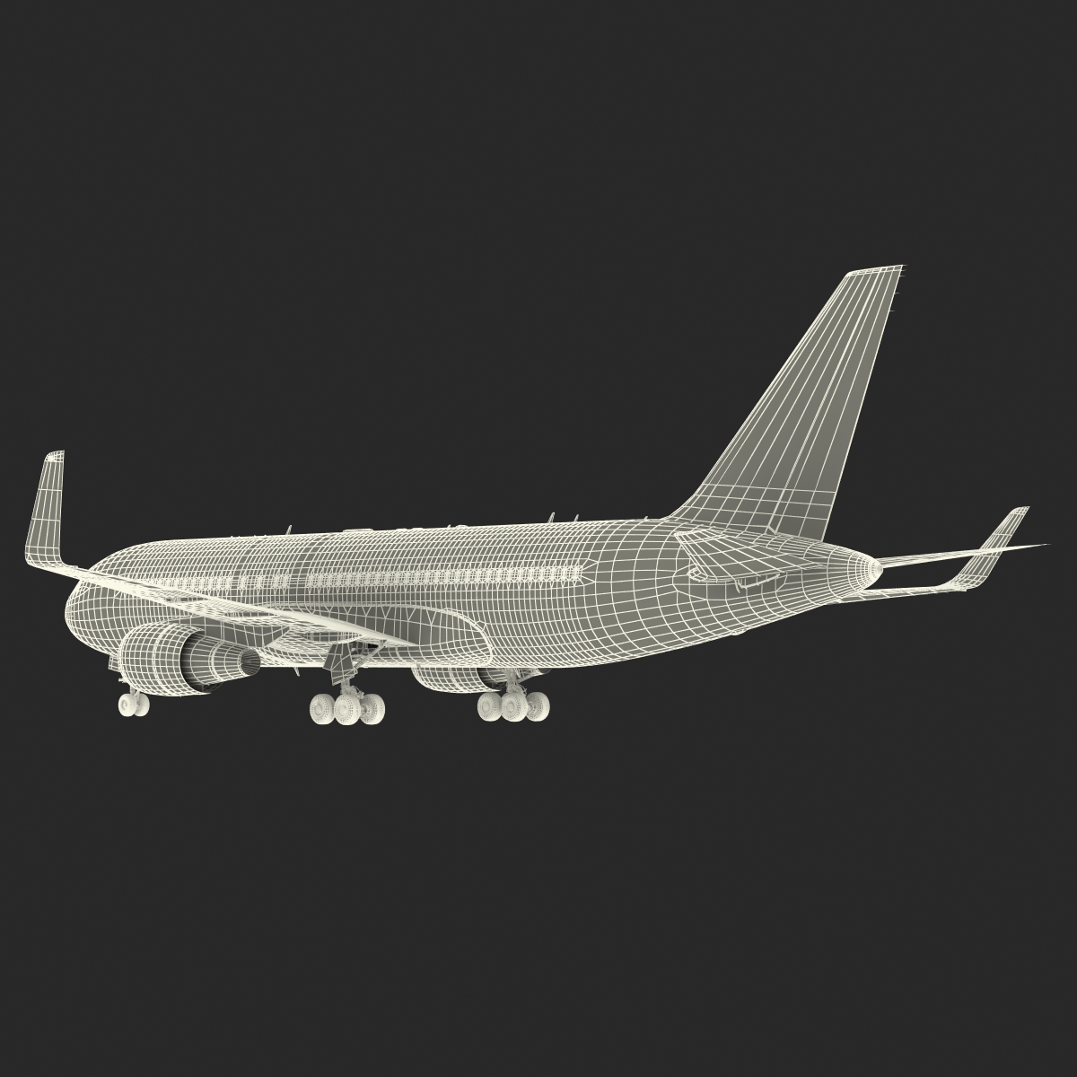 Boeing 767 200ER British Airways Rigged 3D model