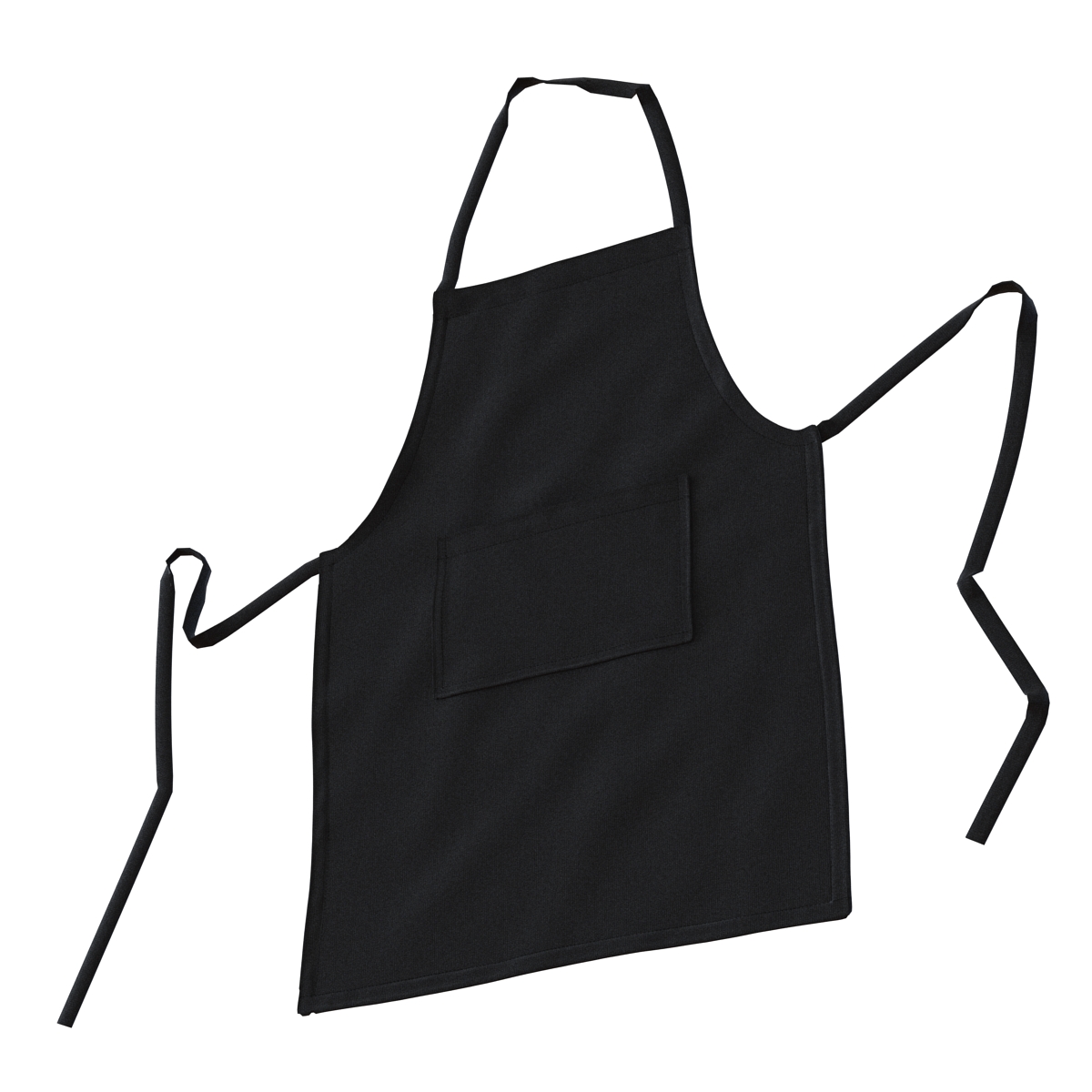 3D Cafe Apron 2 Black model