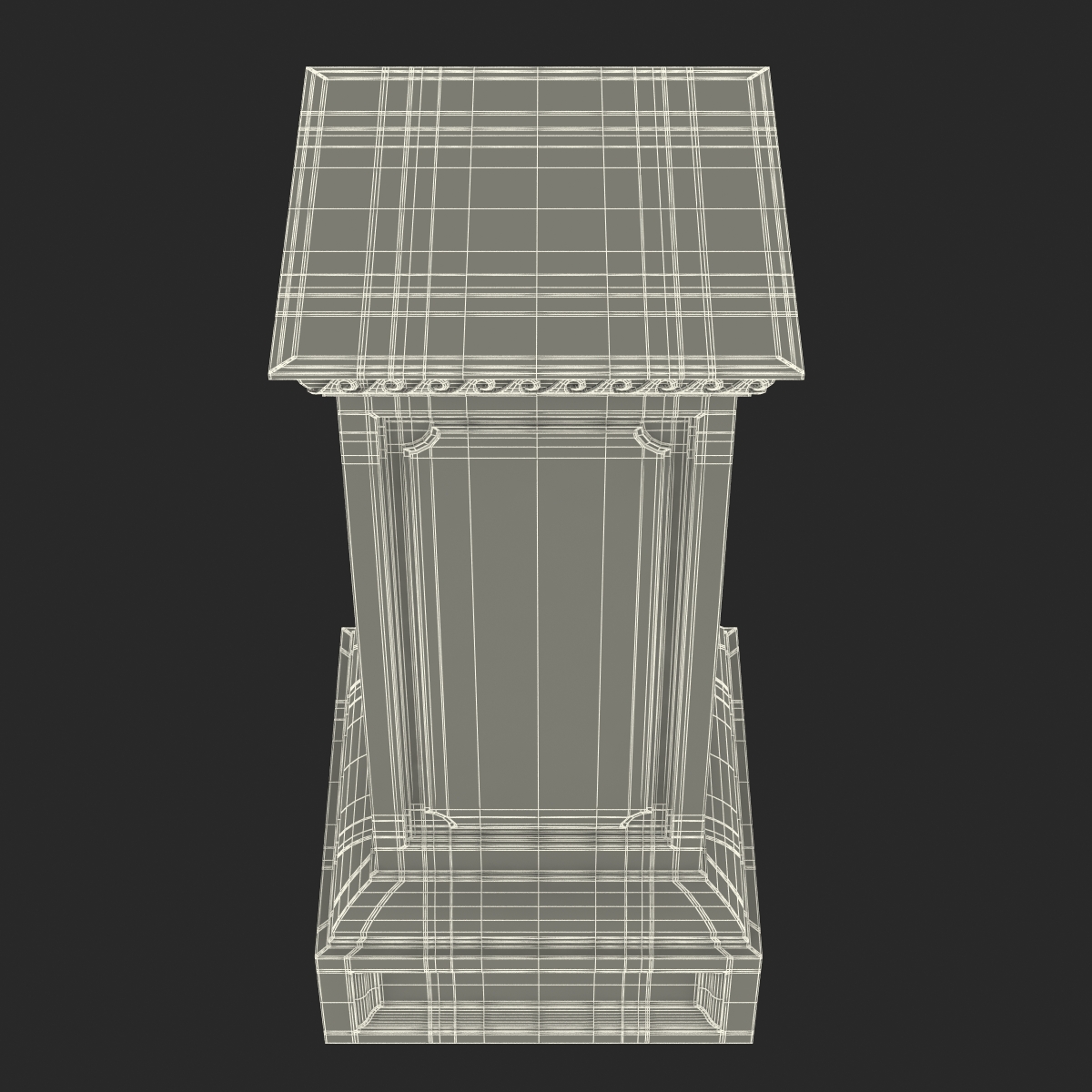 3D model Column Base Greco Roman 2