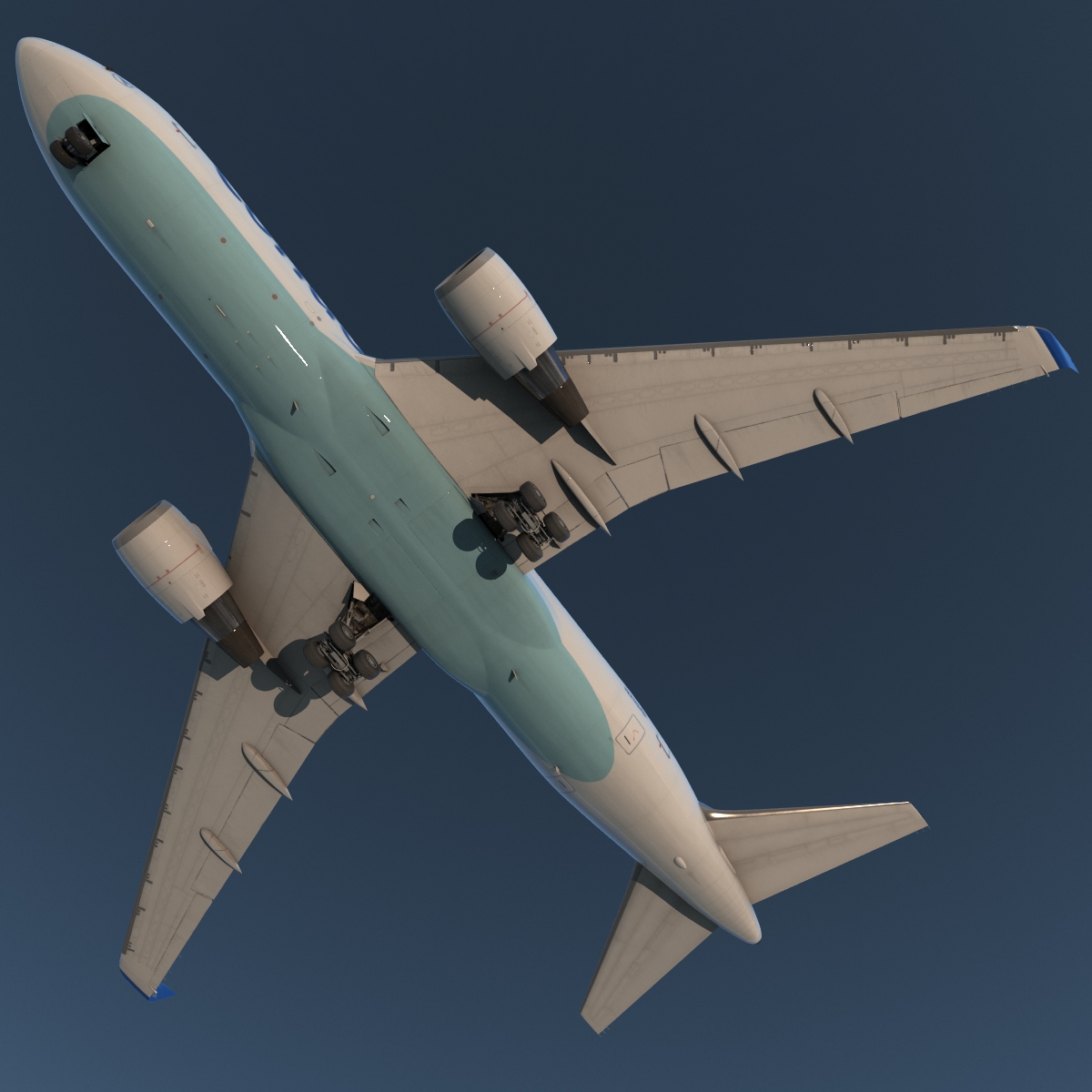 3D Boeing 767 200ER Condor Flugdienst Rigged