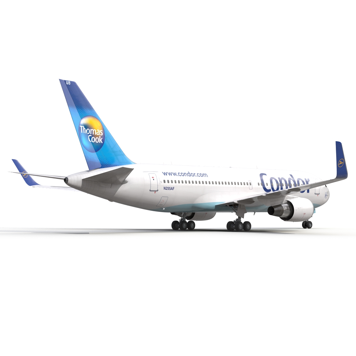 3D Boeing 767 200ER Condor Flugdienst Rigged