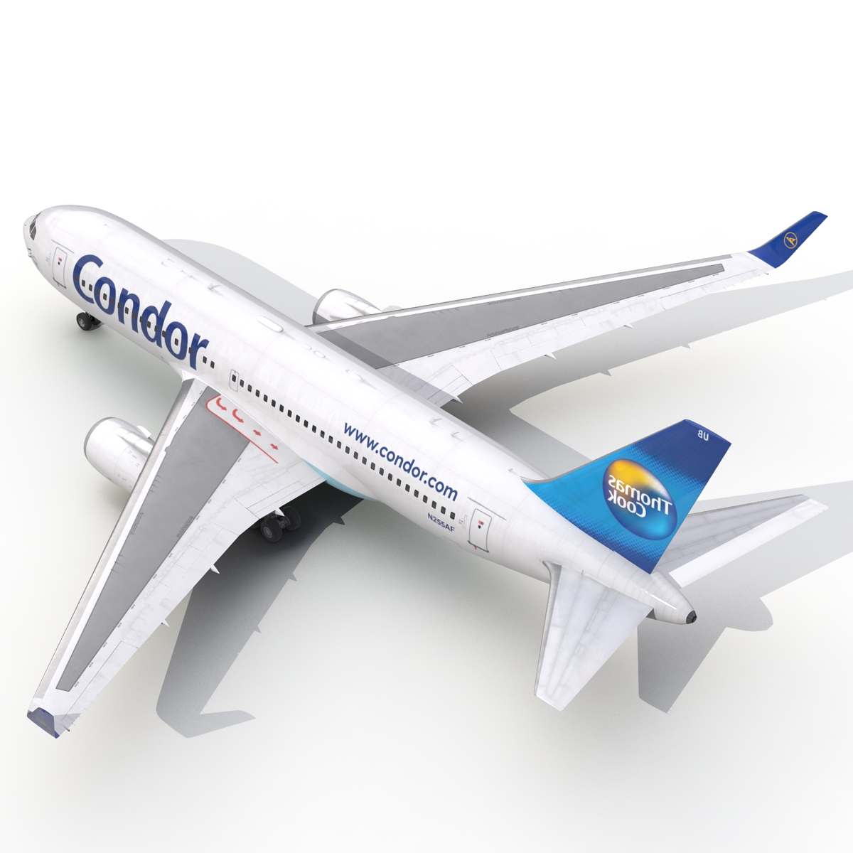 3D Boeing 767 200ER Condor Flugdienst Rigged