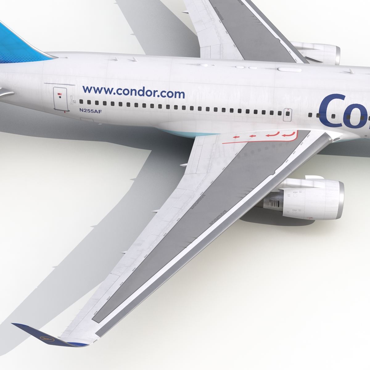 3D Boeing 767 200ER Condor Flugdienst Rigged