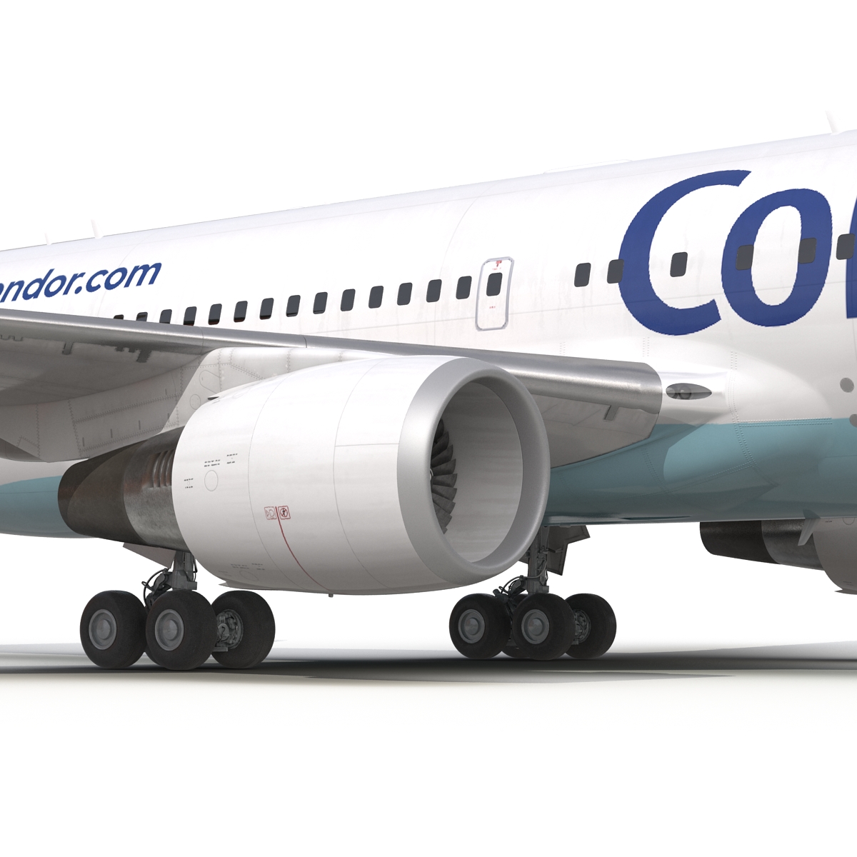 3D Boeing 767 200ER Condor Flugdienst Rigged