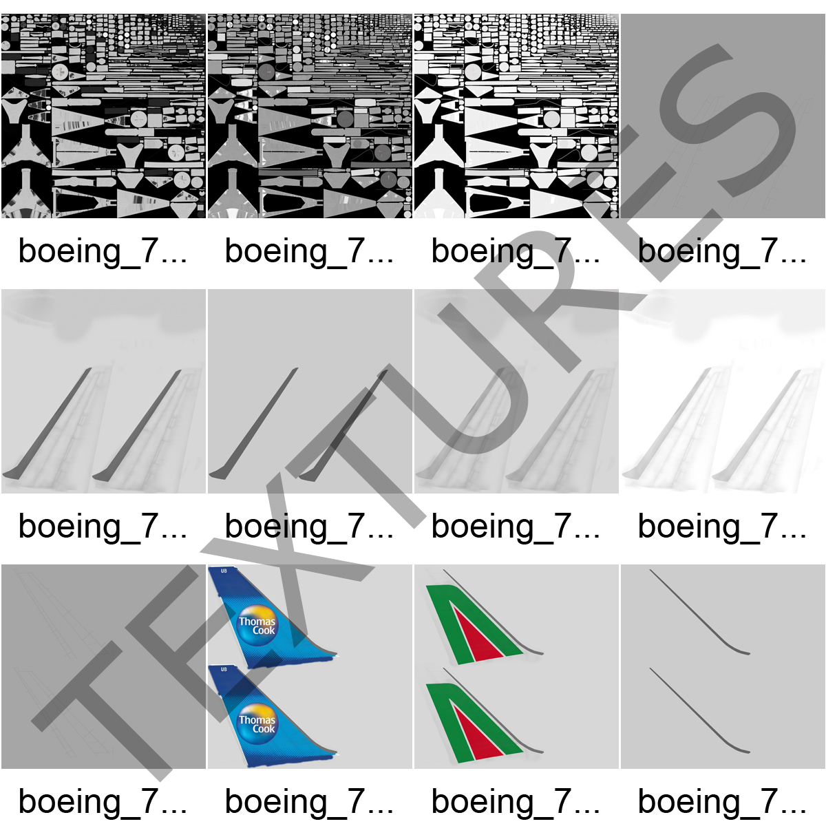 3D Boeing 767 200ER Condor Flugdienst Rigged