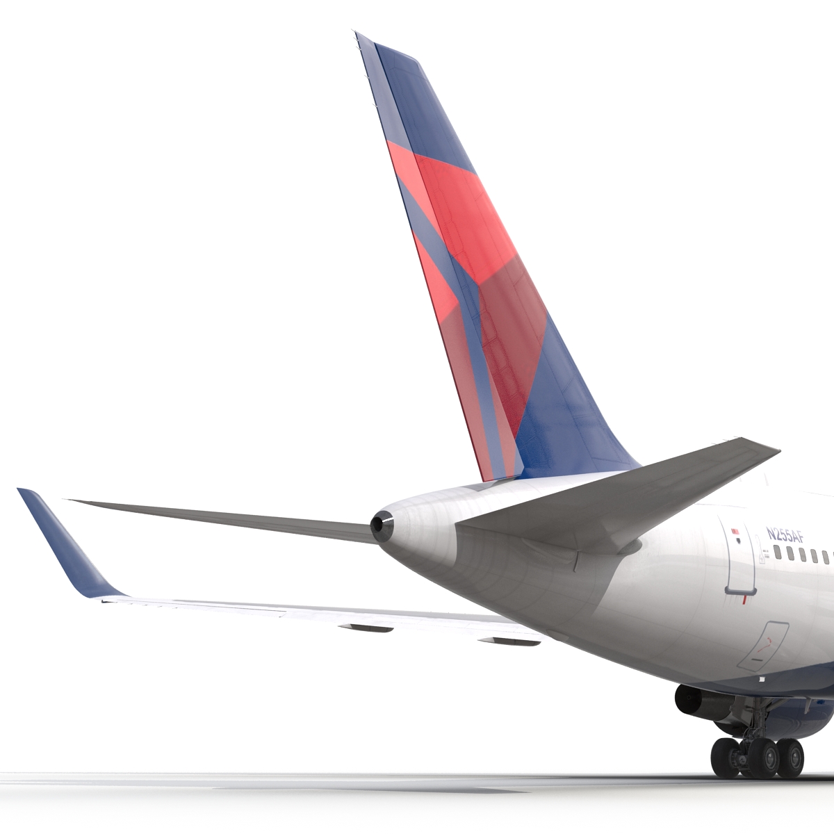 Boeing 767 200ER Delta Air Lines Rigged 3D model