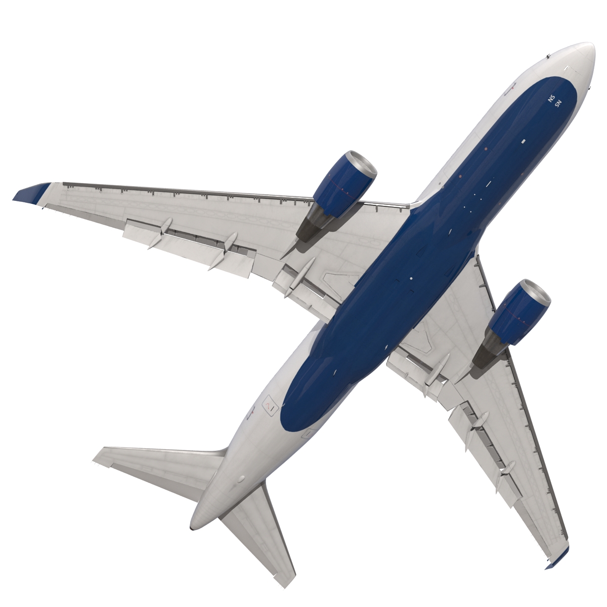 Boeing 767 200ER Delta Air Lines Rigged 3D model