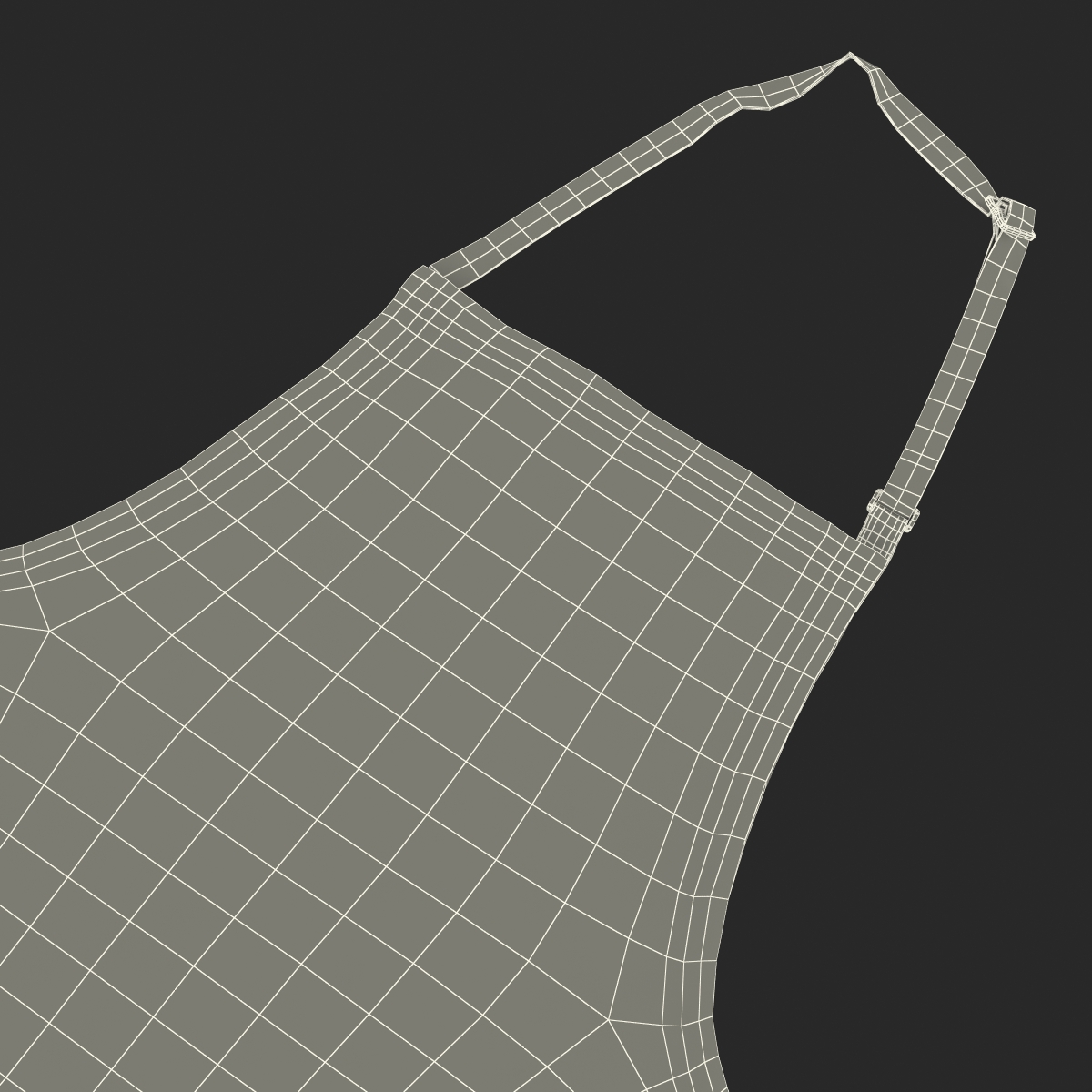 3D model Cafe Apron