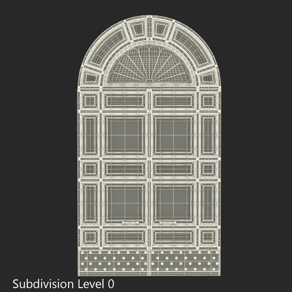 3D Door Greco Roman 2 model