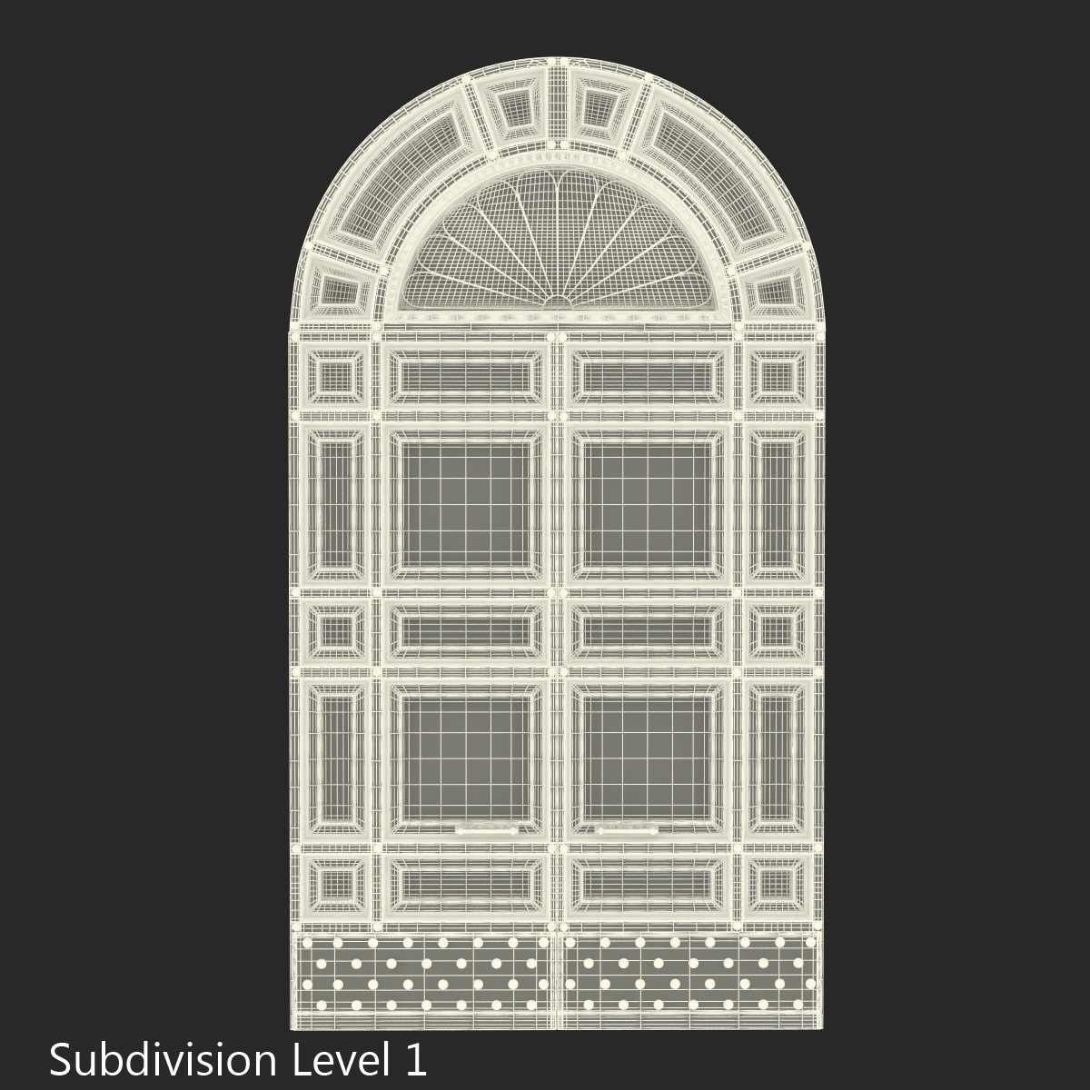 3D Door Greco Roman 2 model