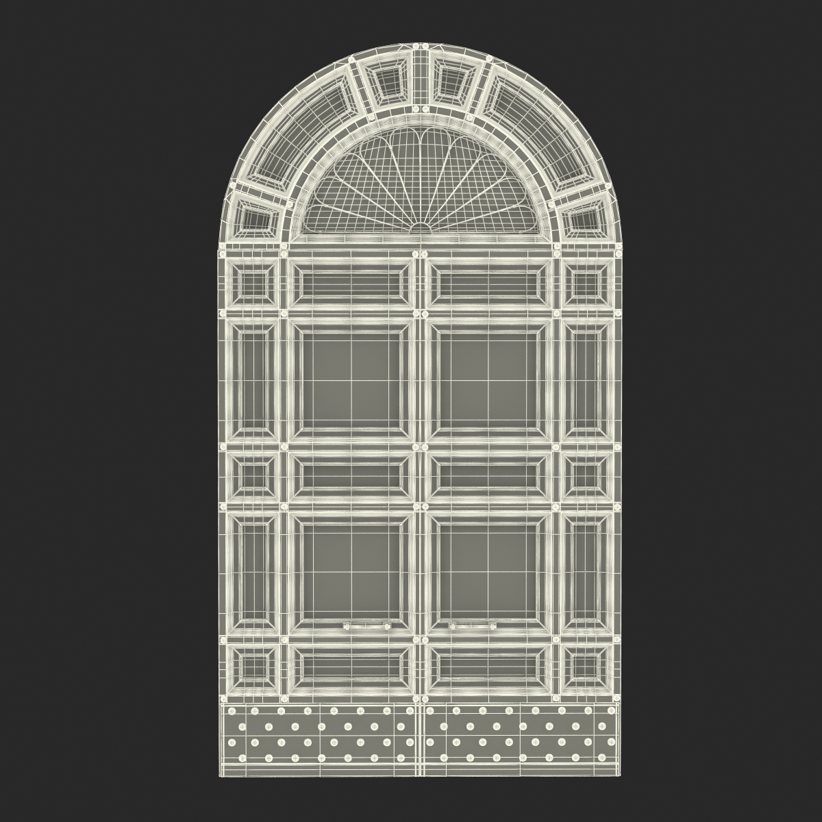 3D Door Greco Roman 2 model