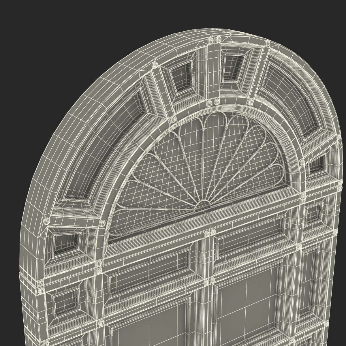 3D Door Greco Roman 2 model