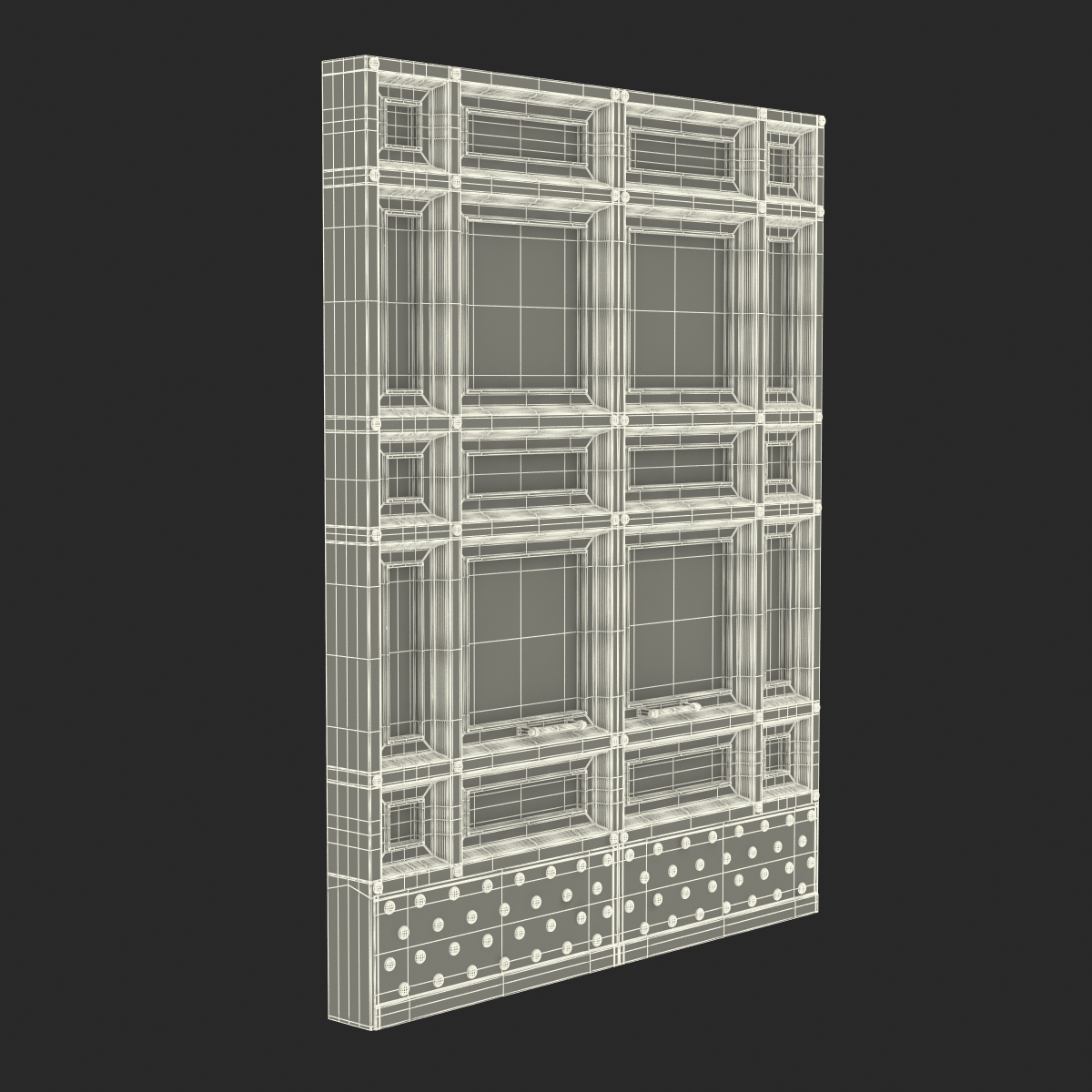 3D Door Greco Roman 3 model