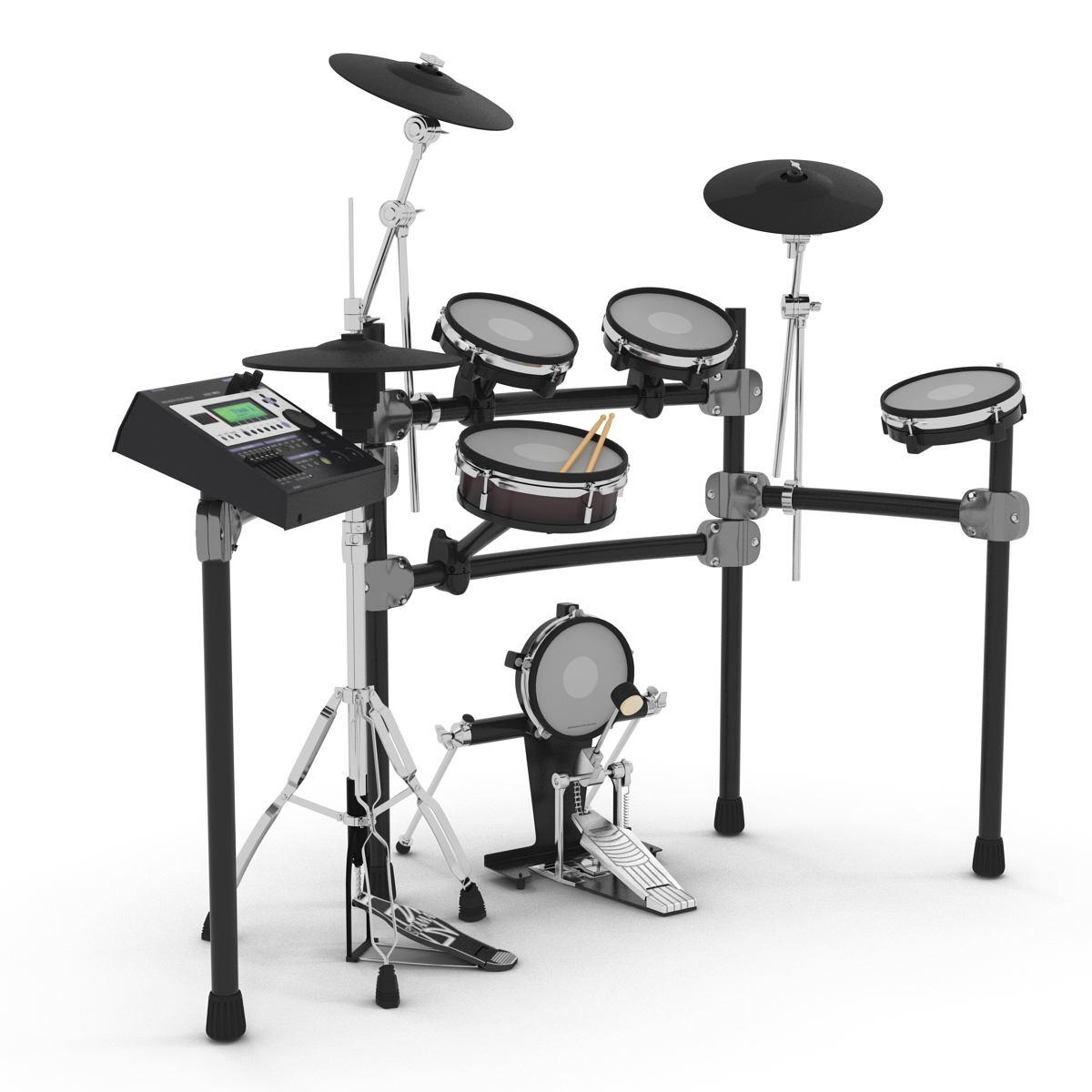 3D Electronic Drum Kit Set model