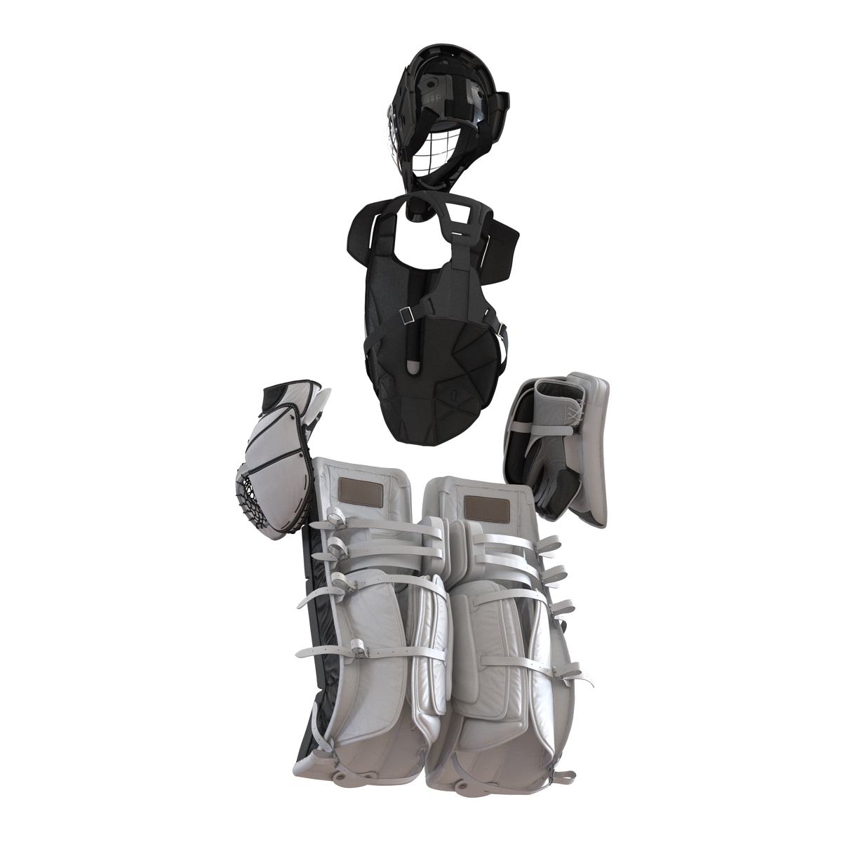 3D Hockey Goalie Protection Kit Generic 2 model