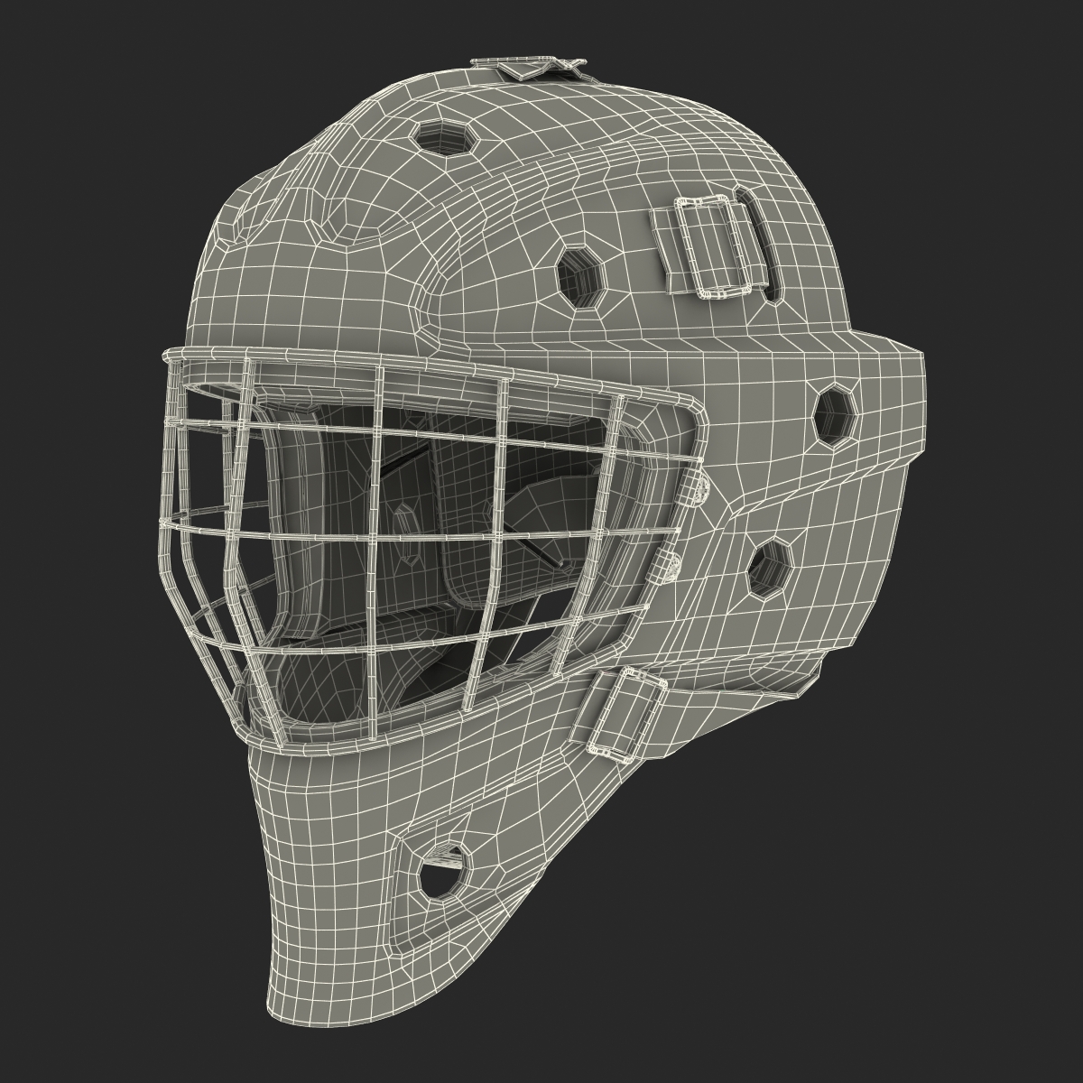 3D Hockey Goalie Protection Kit Generic 2 model