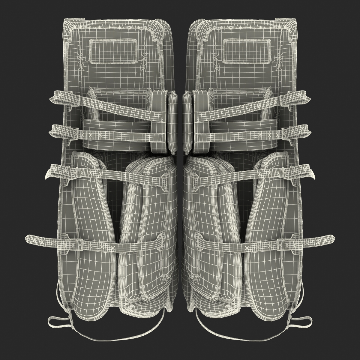 3D Hockey Goalie Protection Kit Generic 3 model