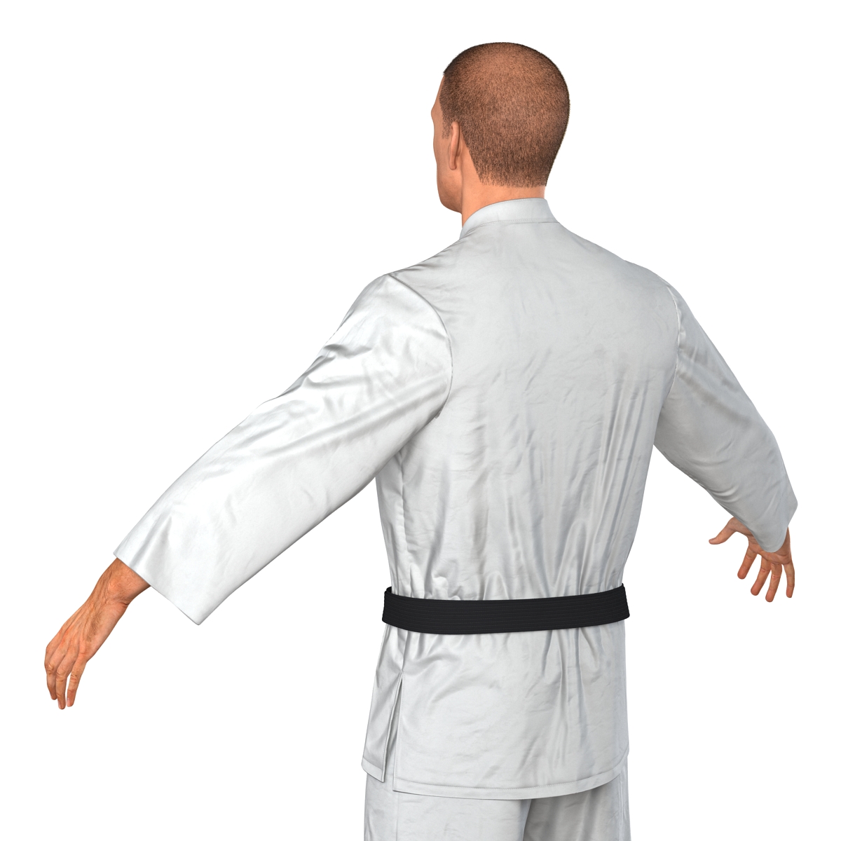 3D Karate Fighter with Fur model