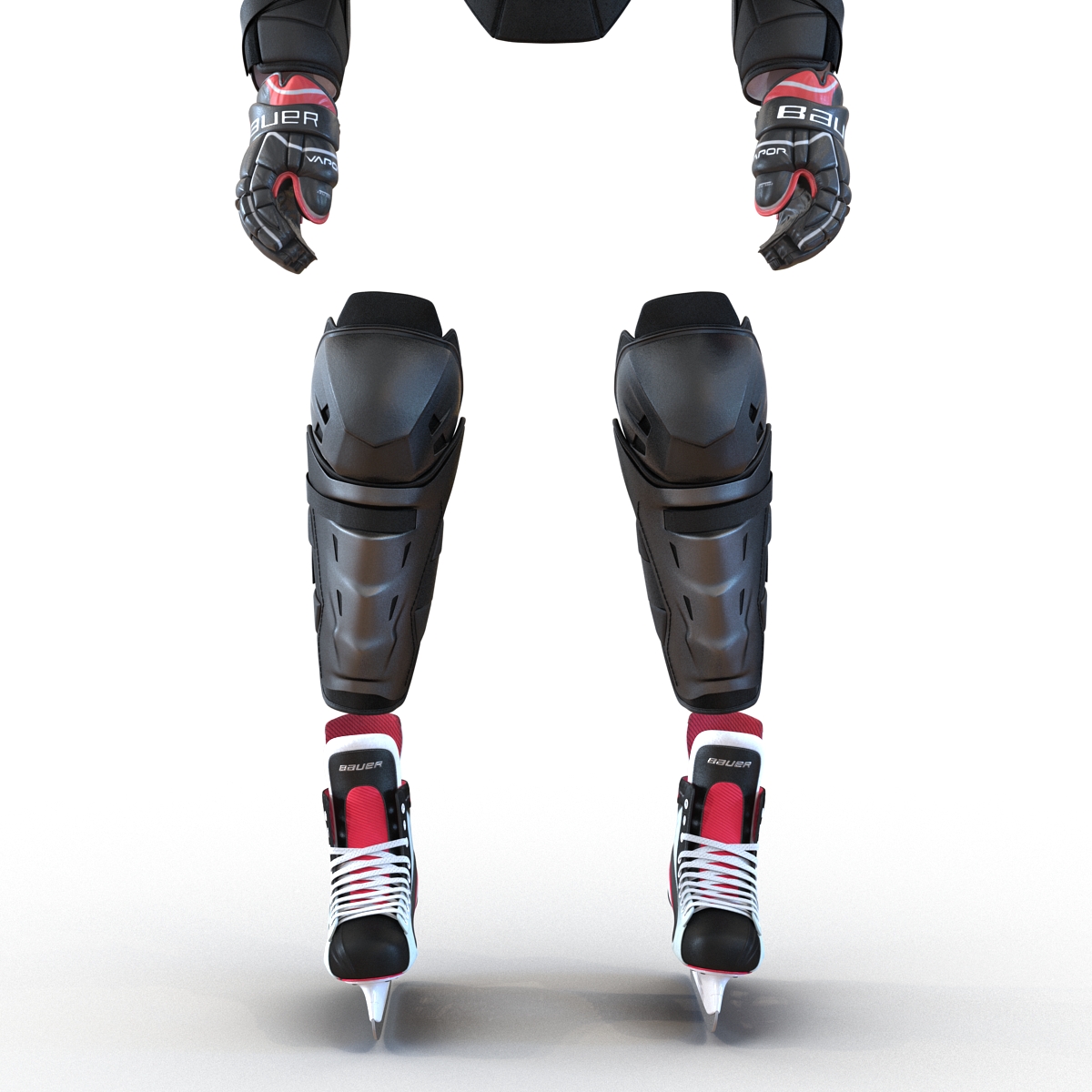 3D Hockey Protective Gear Kit 3 model