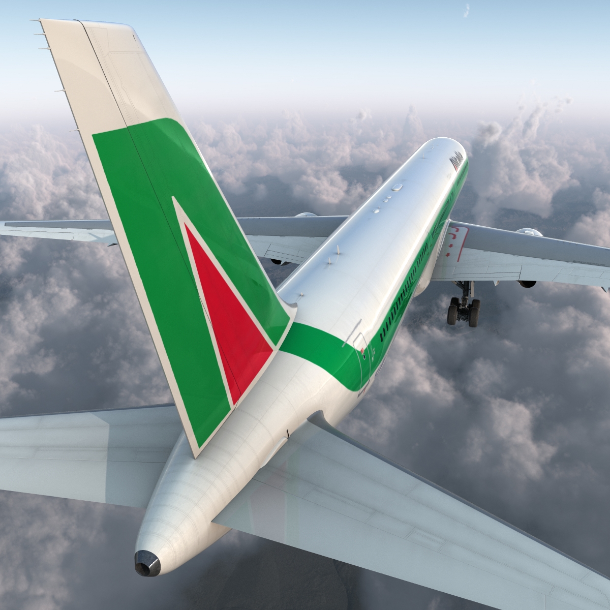 3D model Boeing 767 400ER Alitalia