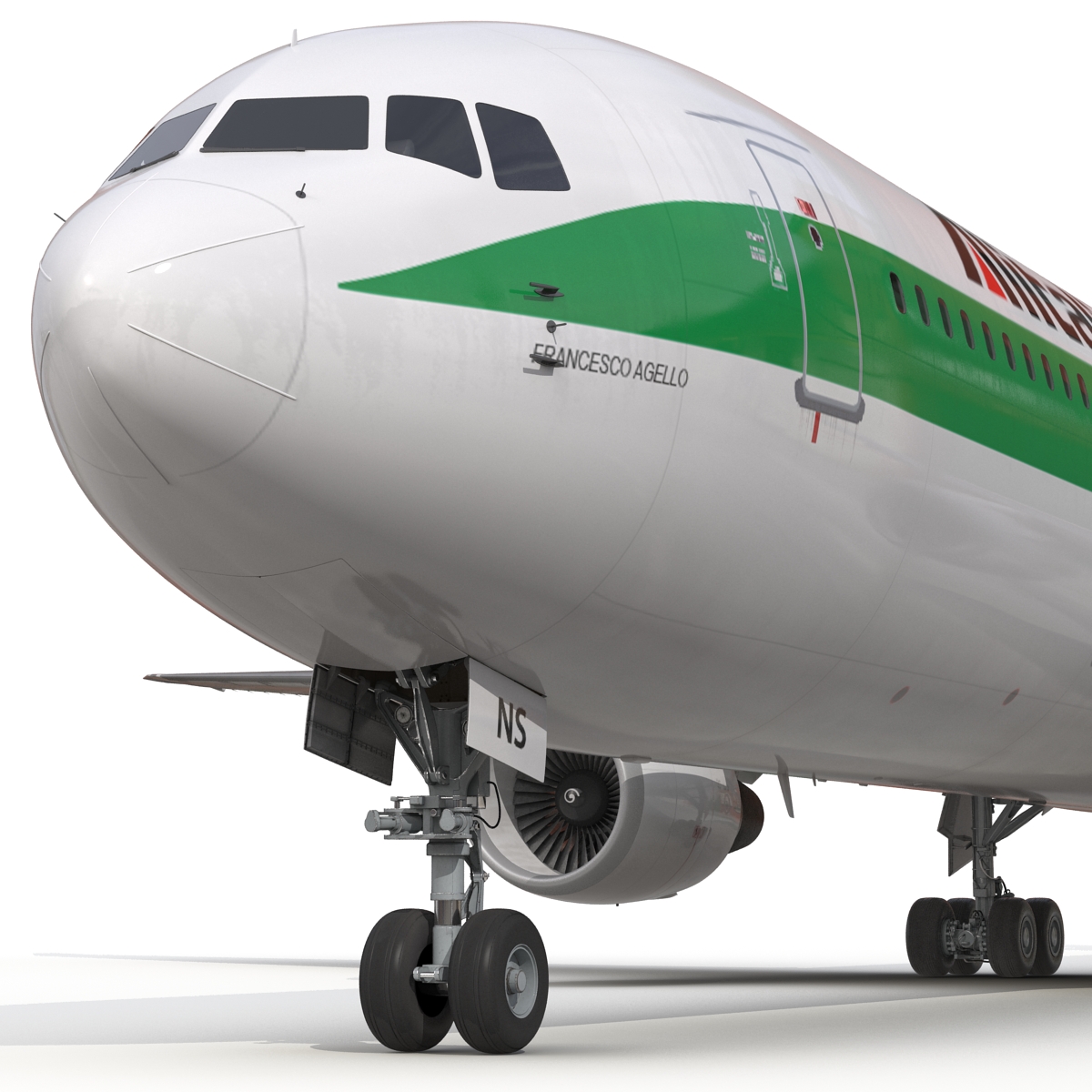 3D model Boeing 767 400ER Alitalia