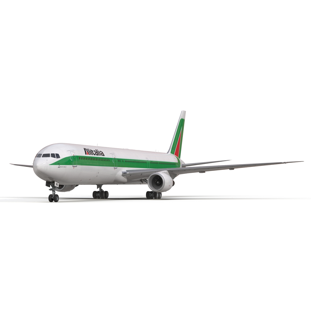 3D model Boeing 767 400ER Alitalia