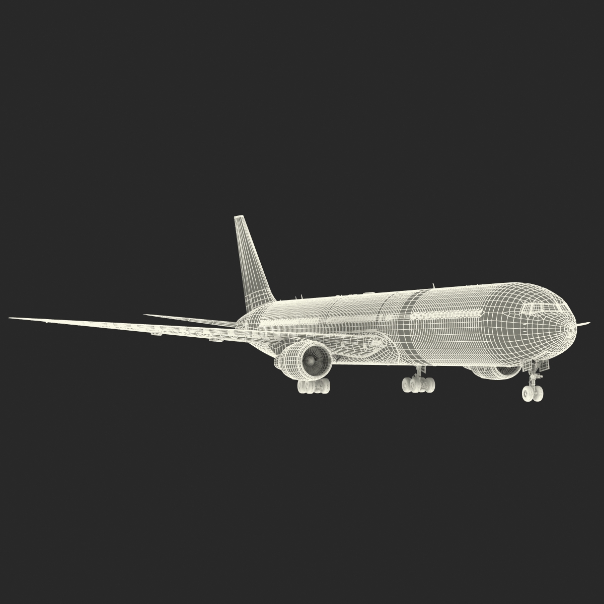 3D model Boeing 767 400ER Alitalia