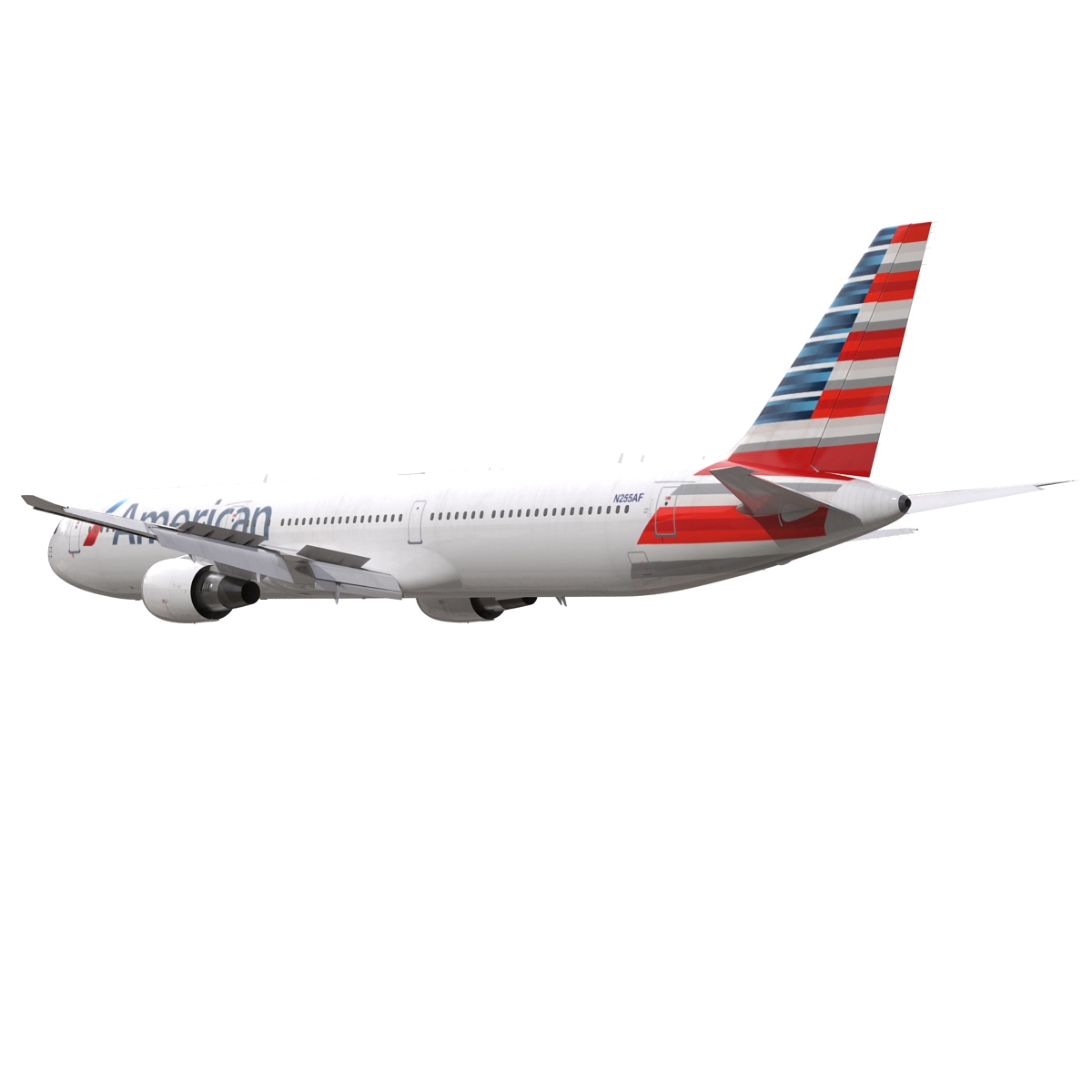 Boeing 767 400ER American Airlines 3D model