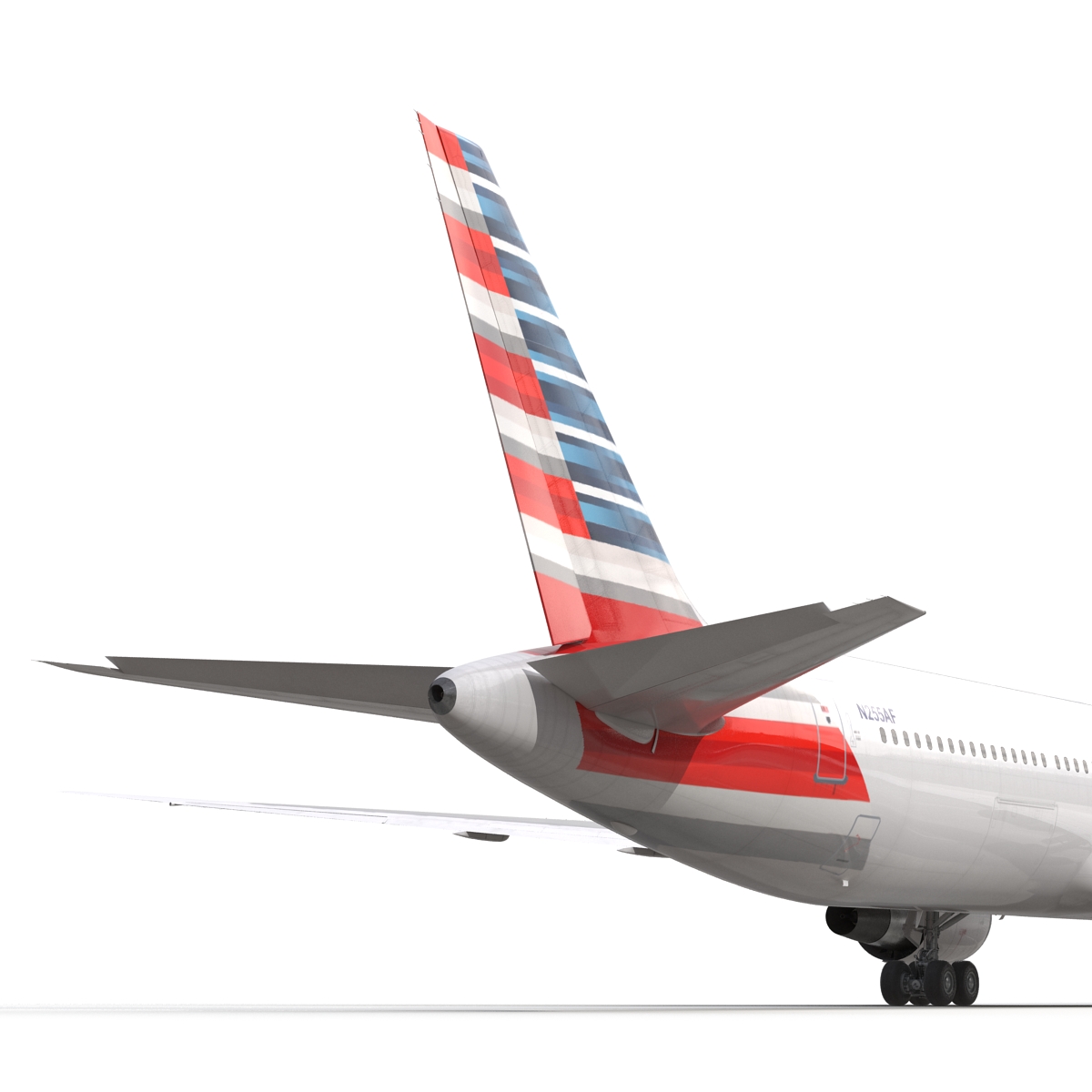 Boeing 767 400ER American Airlines 3D model