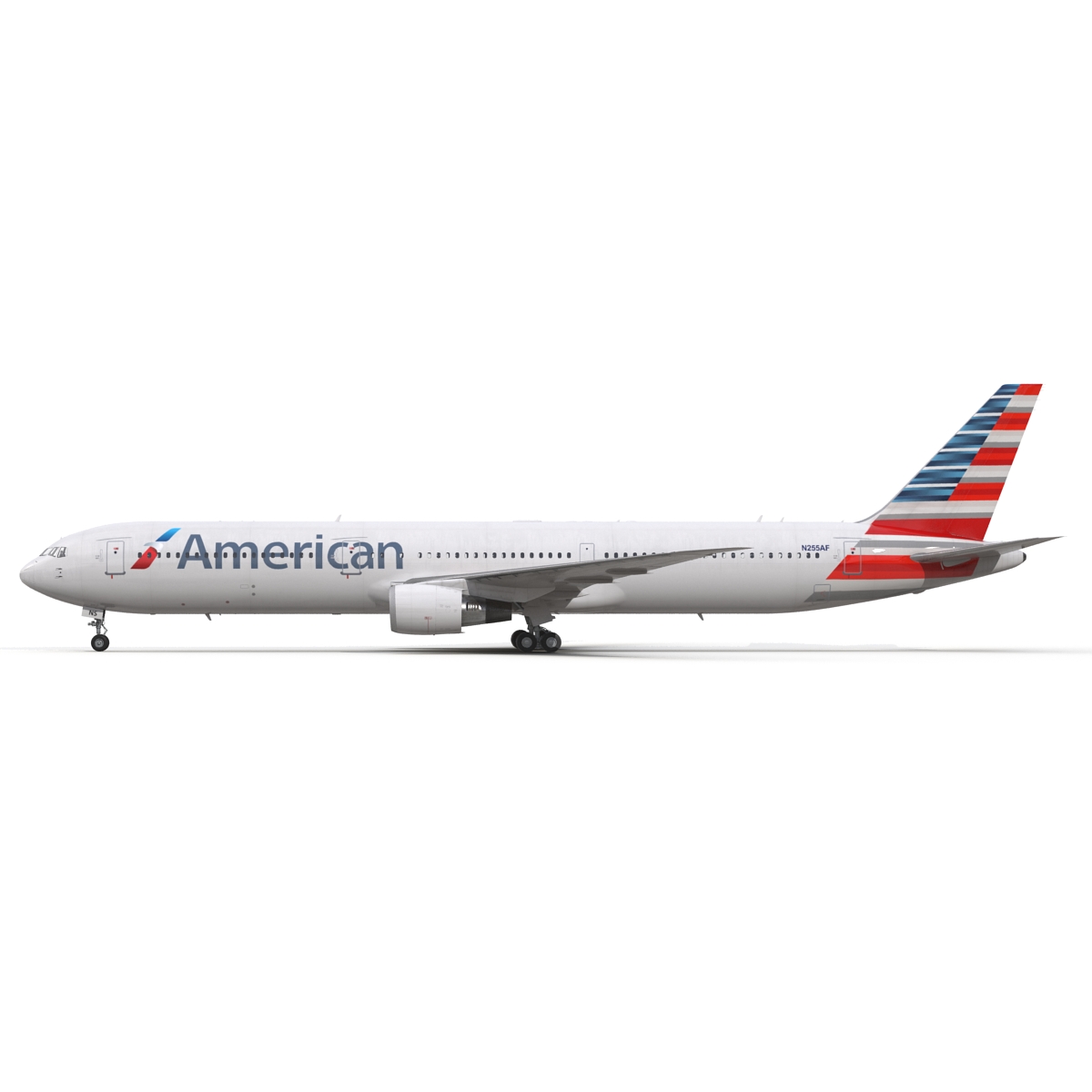 Boeing 767 400ER American Airlines 3D model