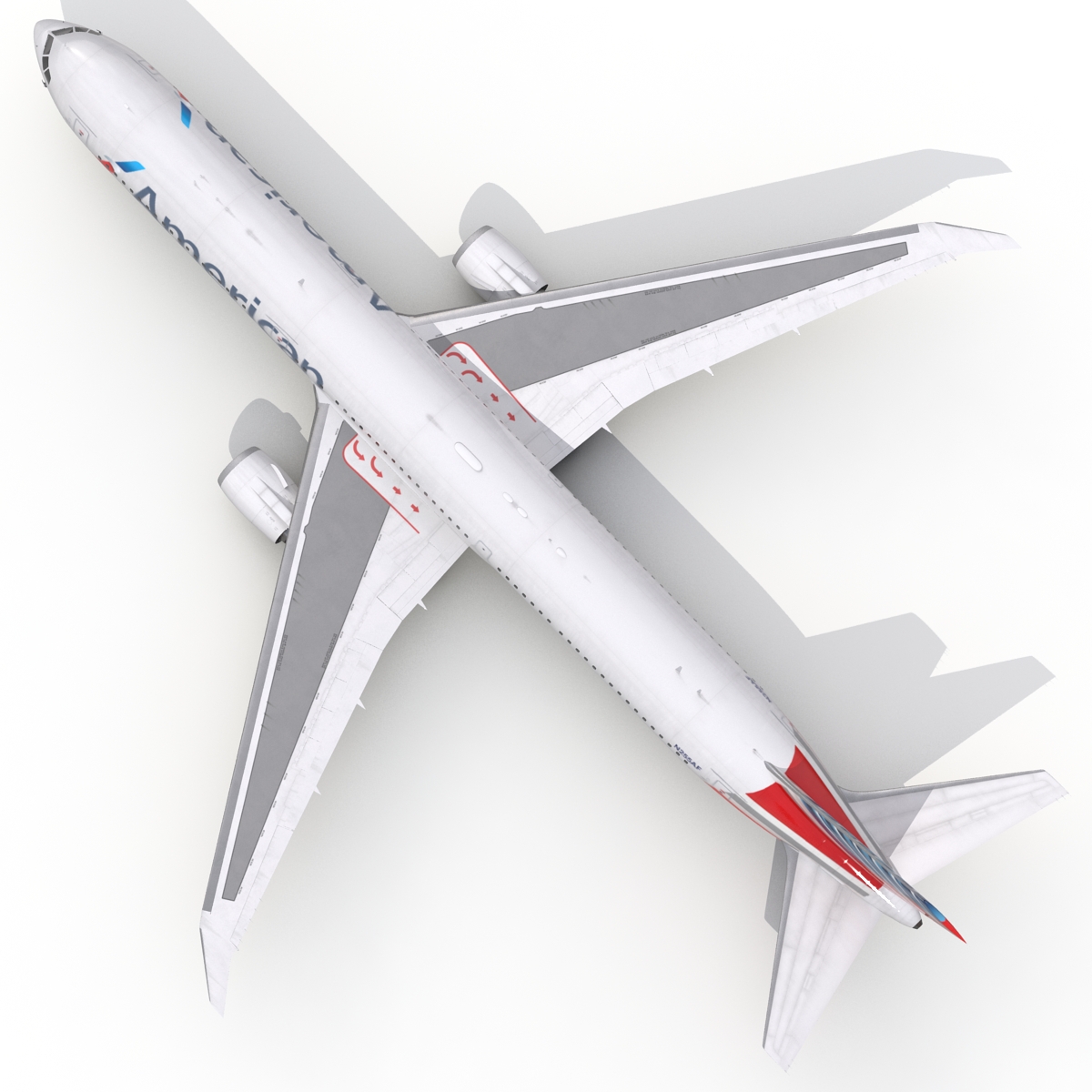 Boeing 767 400ER American Airlines 3D model